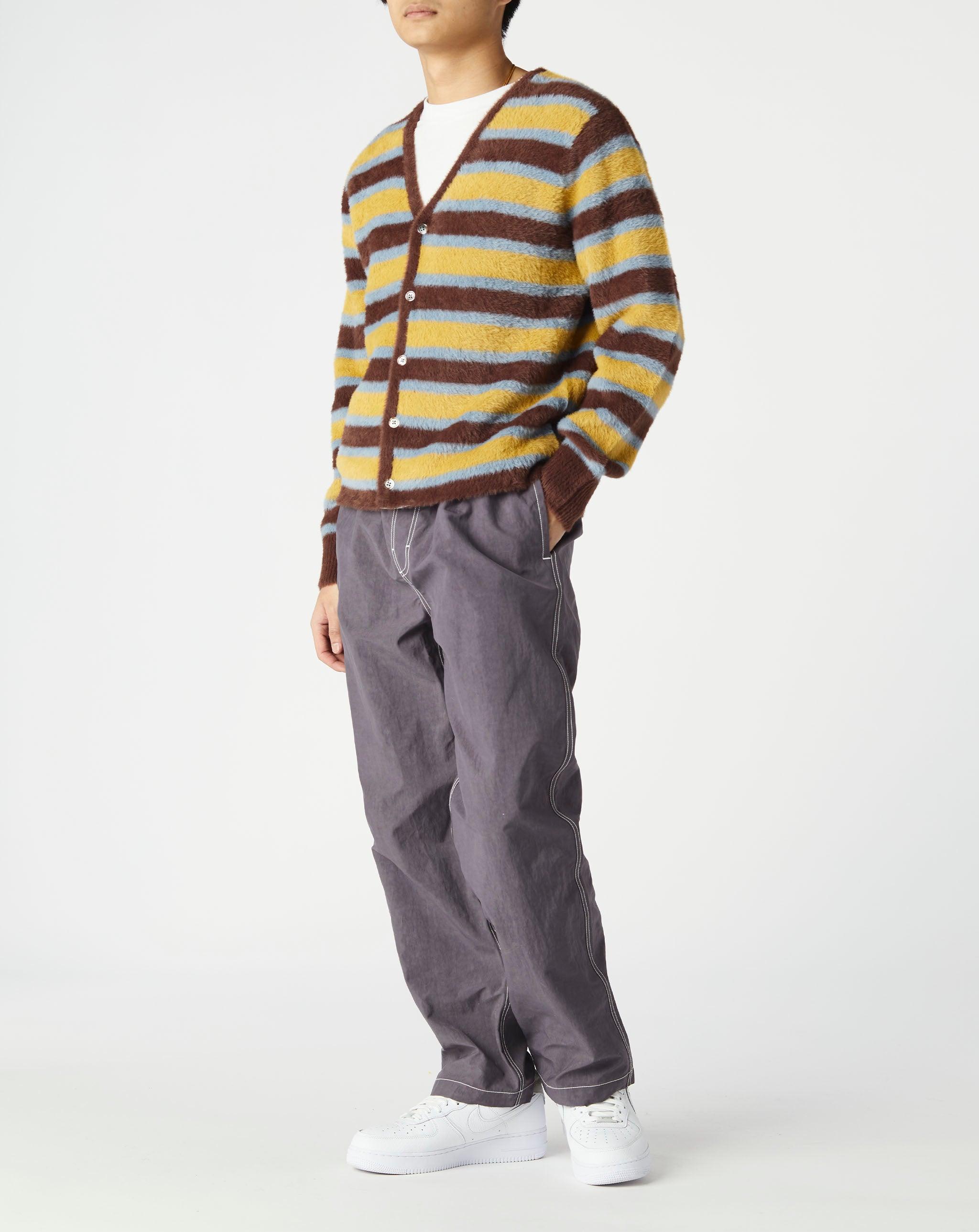 Stussy Horizontal Stripe Cardigan in Brown for Men | Lyst