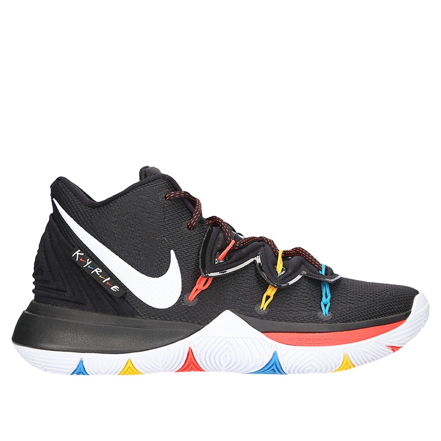 white and black kyrie 5