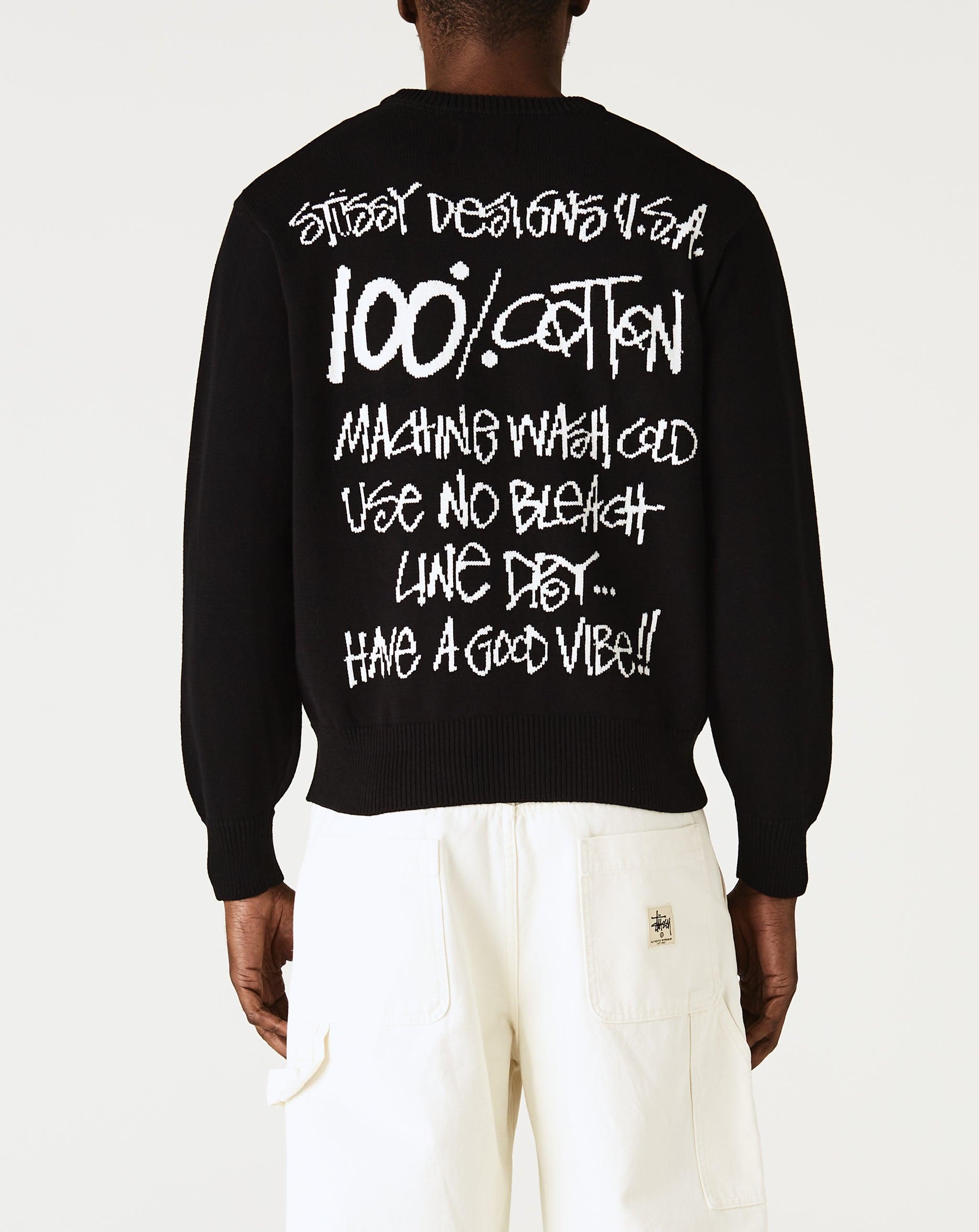 Stussy Care Label Sweater in Black for Men | Lyst