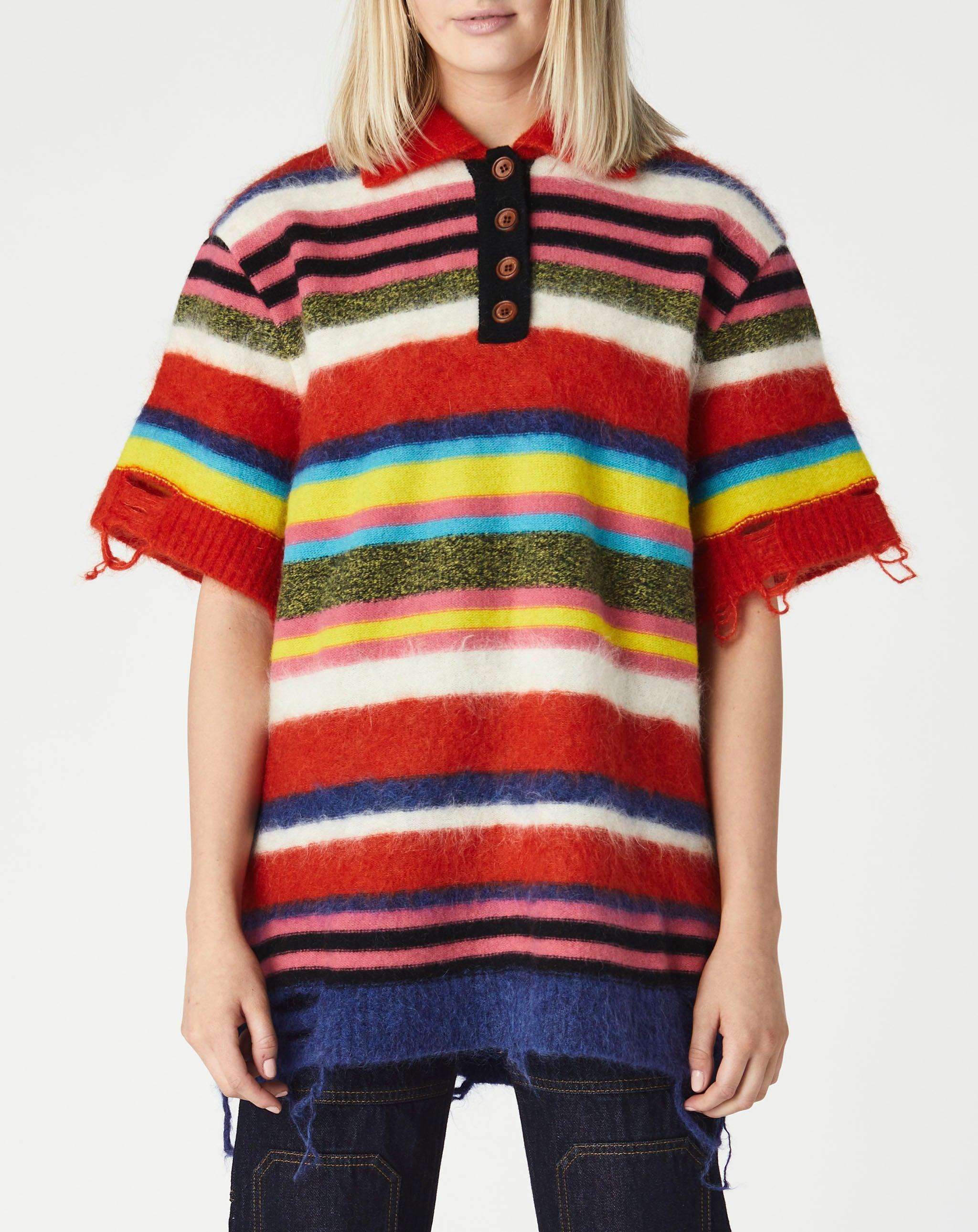 multicolor polo sweater