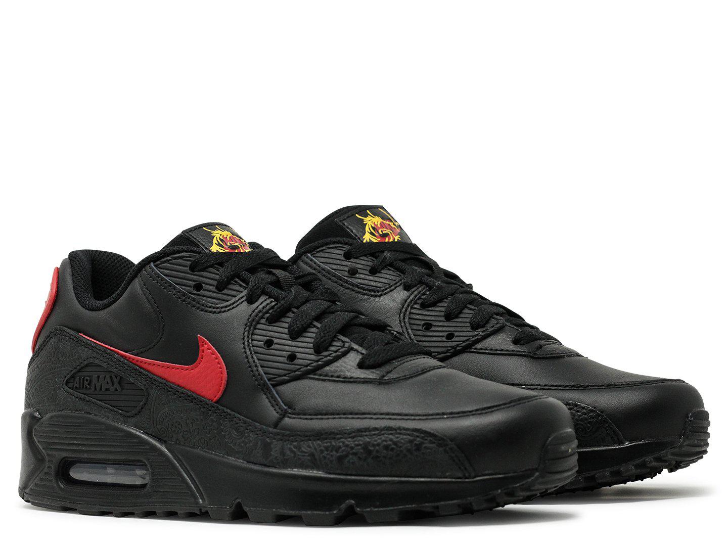 Nike Leather Air Max 90 'chinese New Year' in Black for Men | Lyst