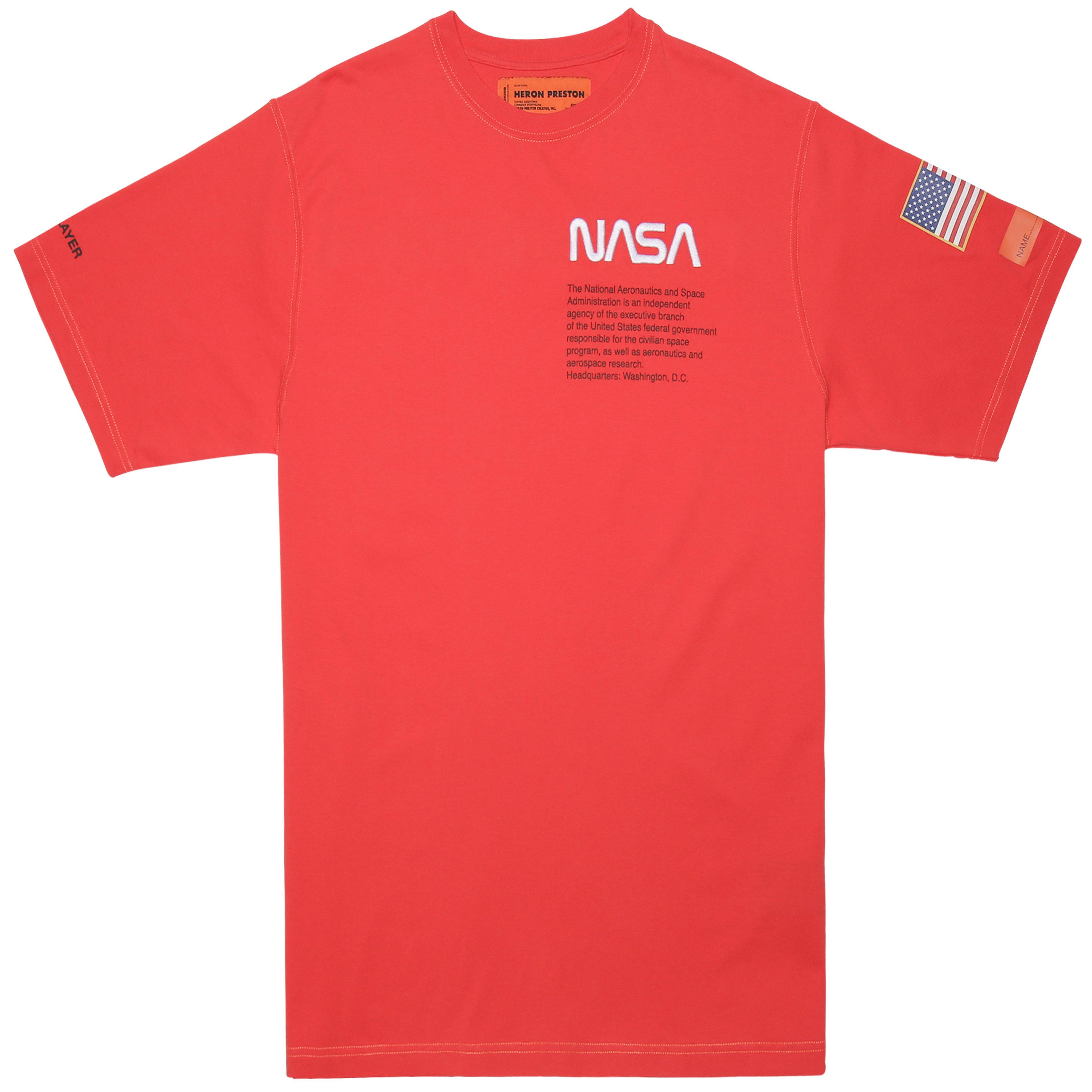 Heron Preston Nasa Jersey T-shirt in Red for Men - Lyst