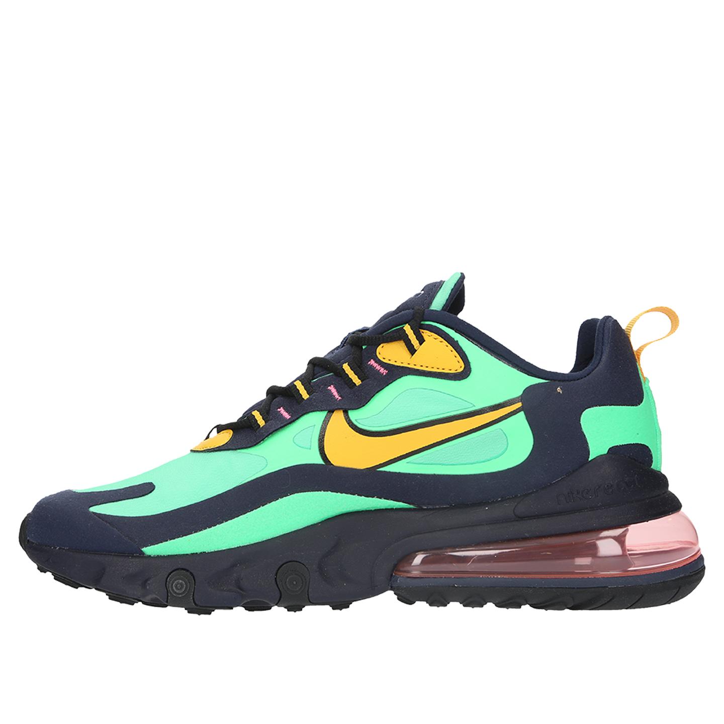 Nike Rubber Air Max 270 React Running Shoes in Green/Yellow (Green) for Men  - Lyst