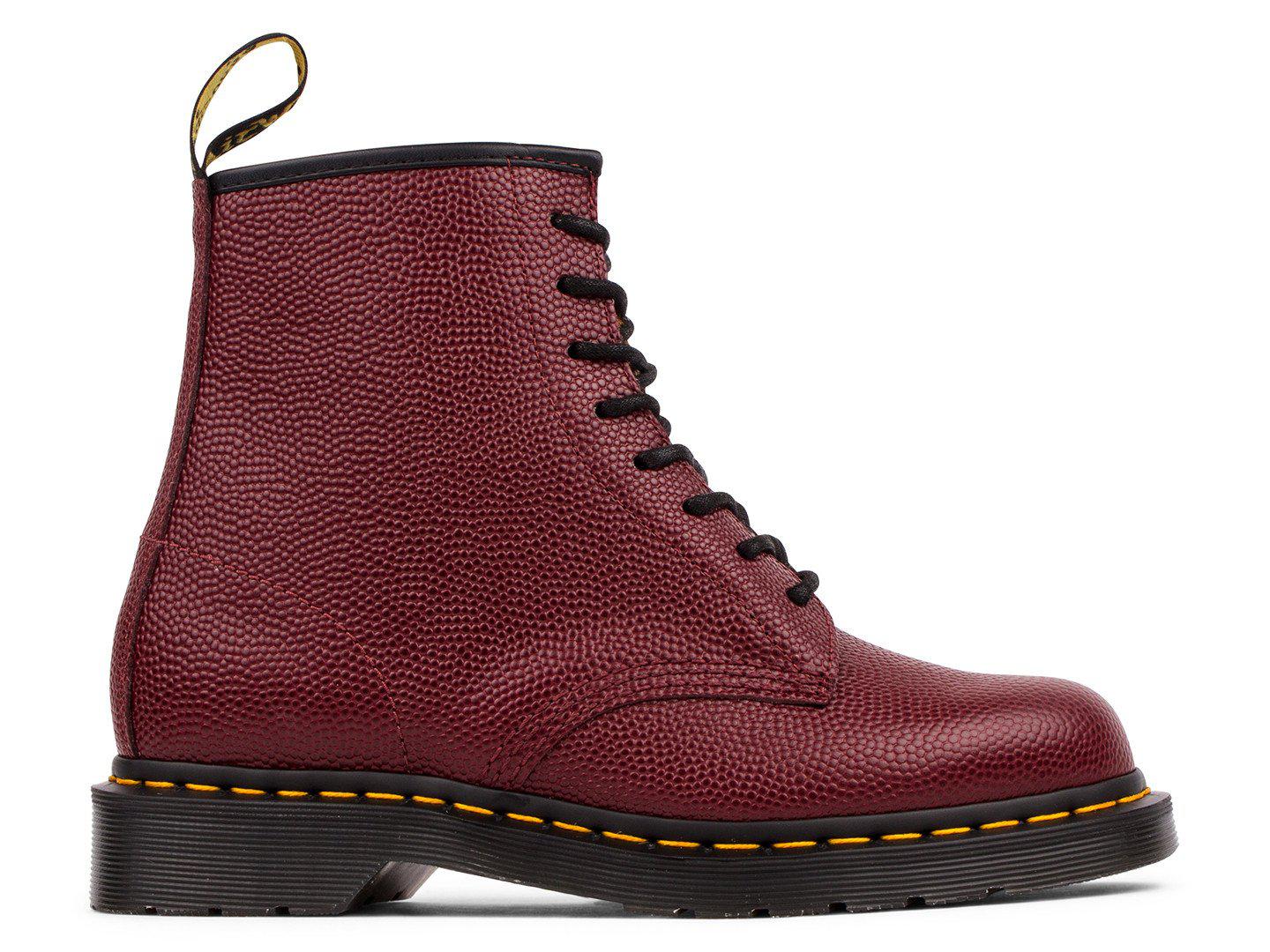 Dr. Martens X Stussy 1460 8 Eye Boot "cherry Red/leopard" for Men | Lyst