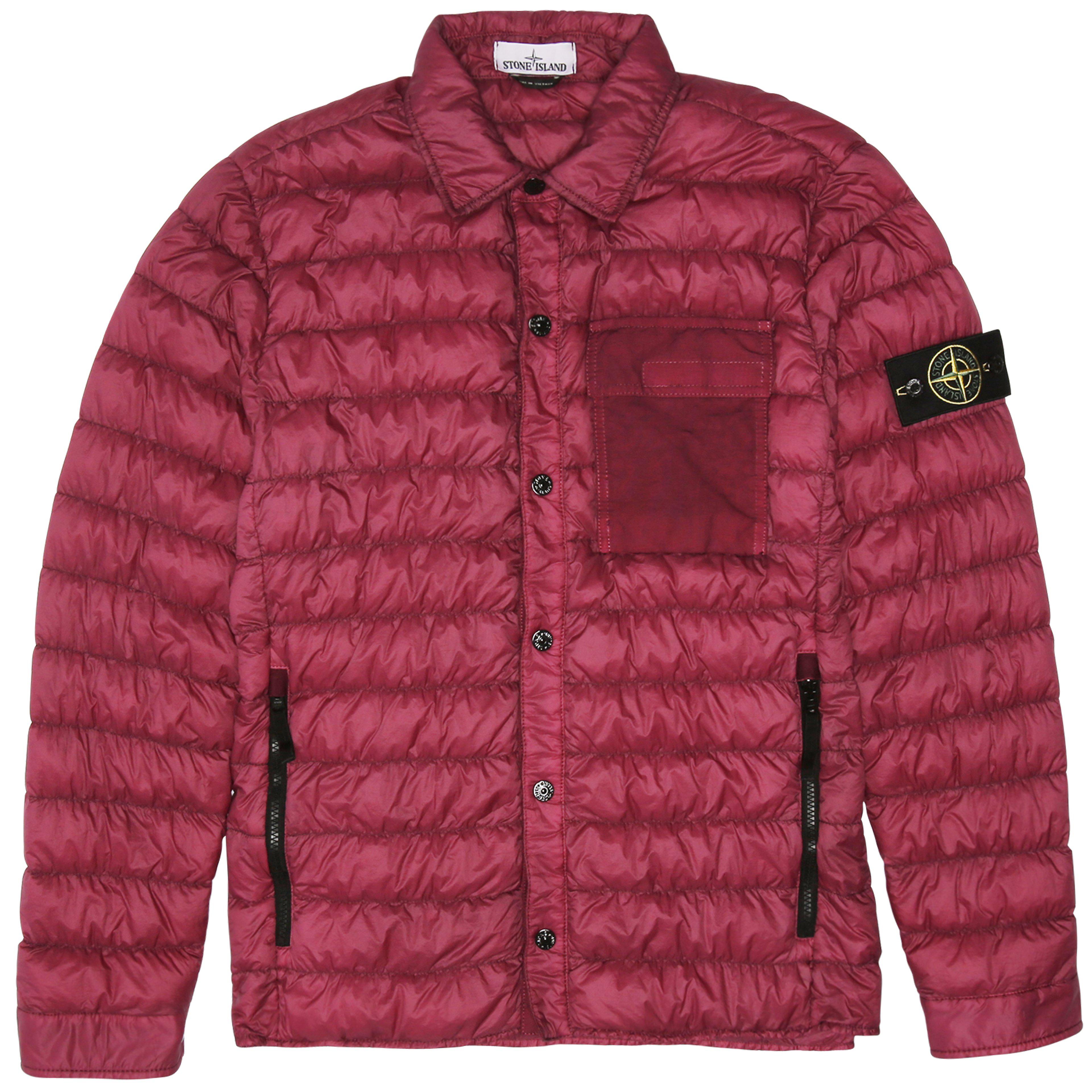 stone island down overshirt