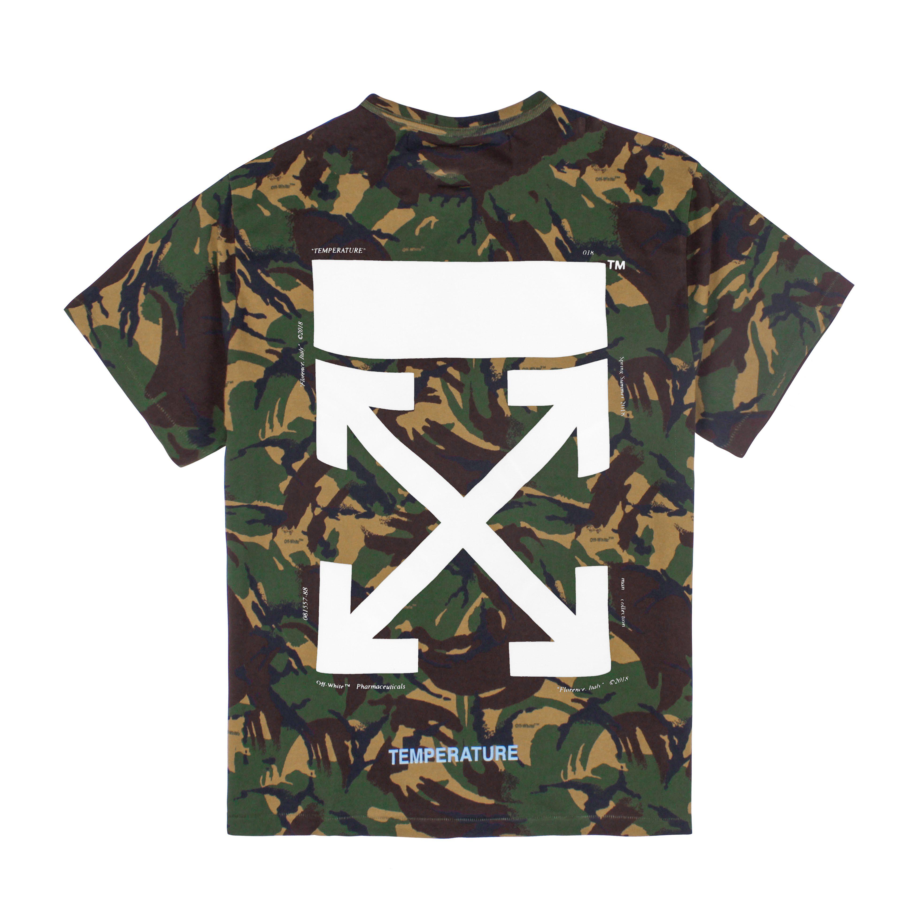 off white tee camo