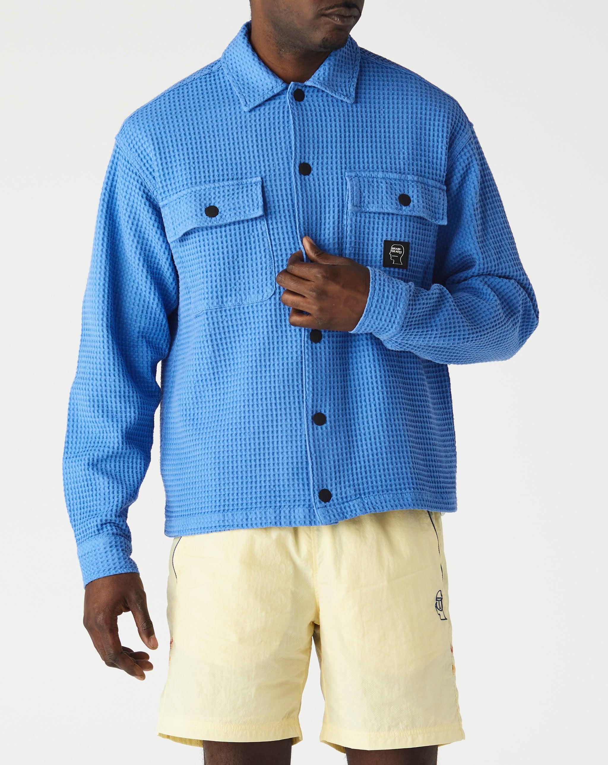 Cotton Waffle Snap Front Shirt 
