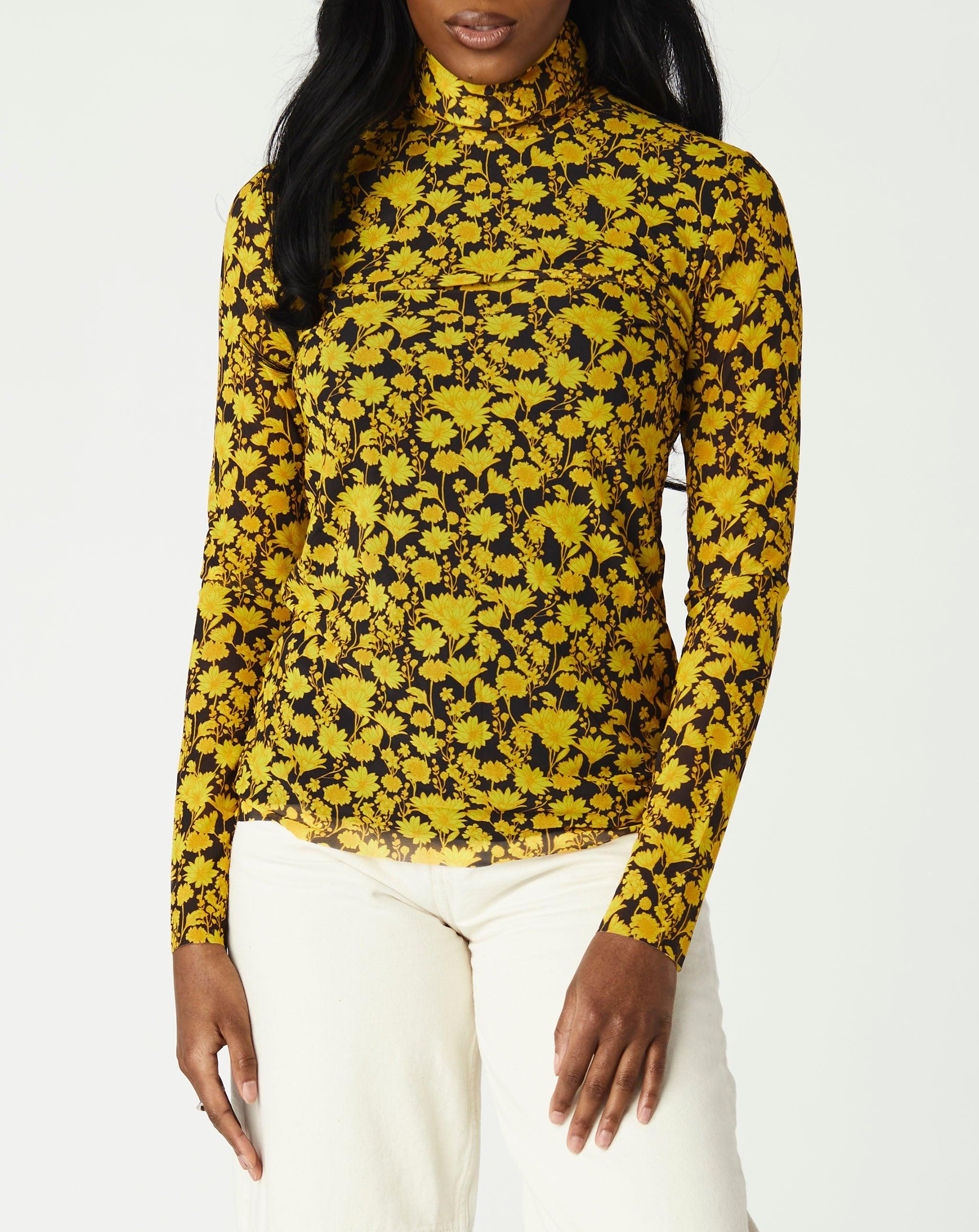 Ganni Synthetic Mesh Roll Neck 