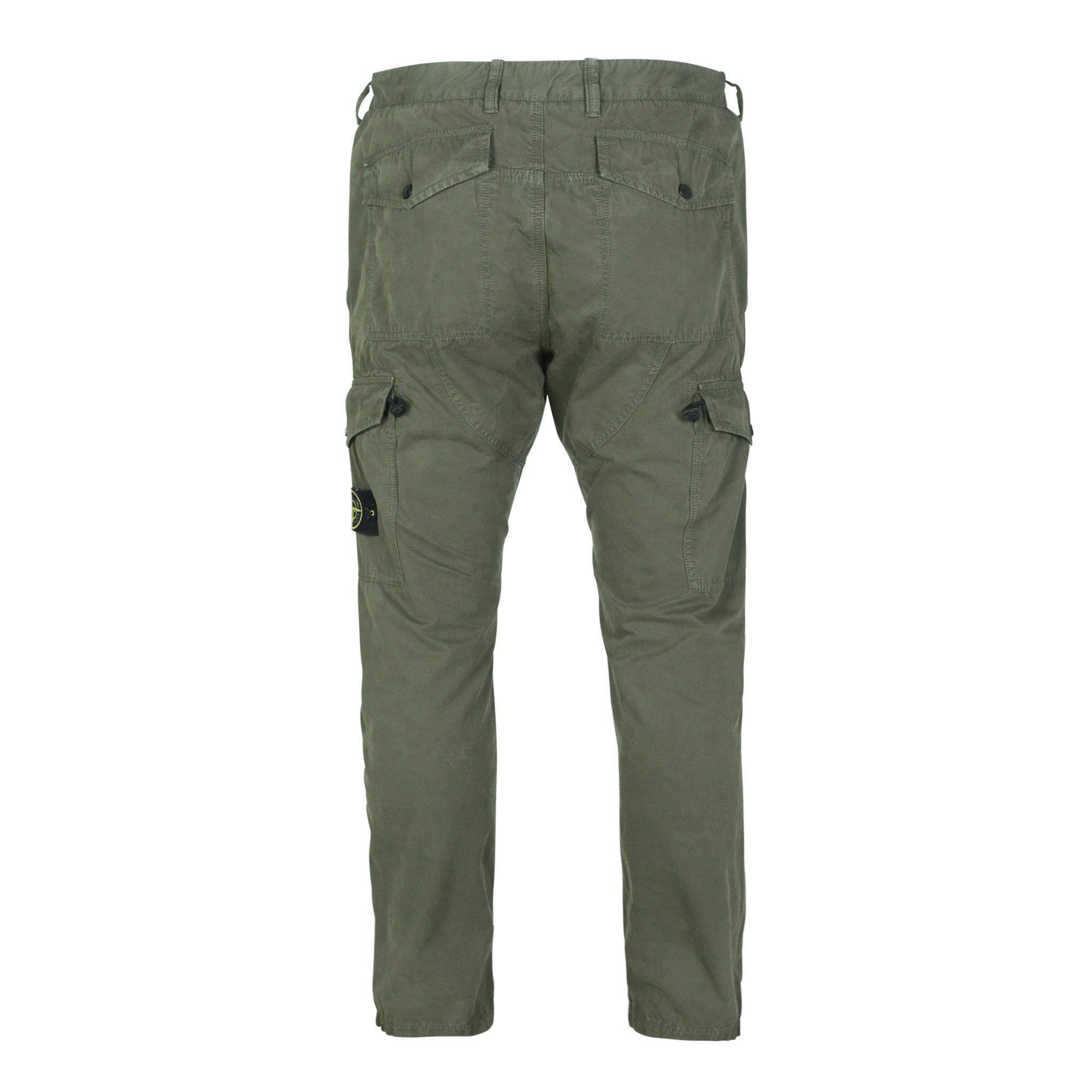 stone island twill cargo pants