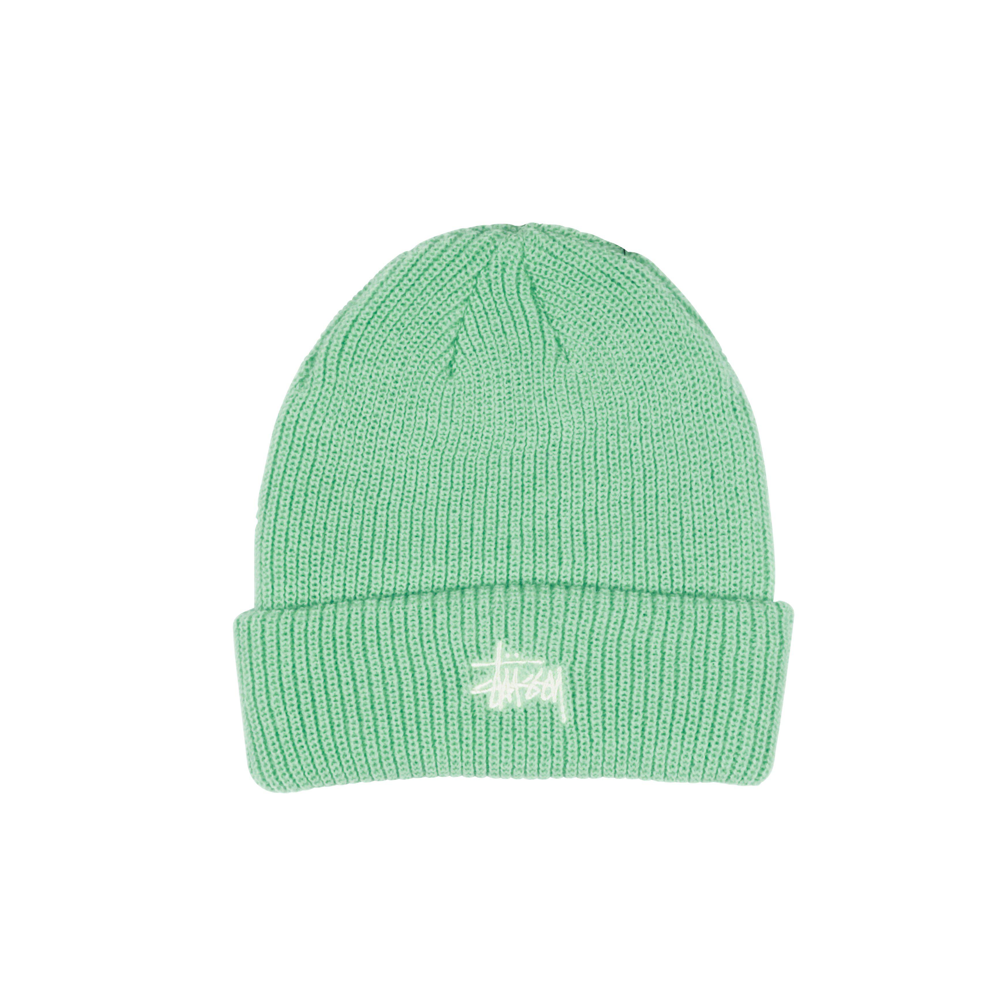 green stussy beanie