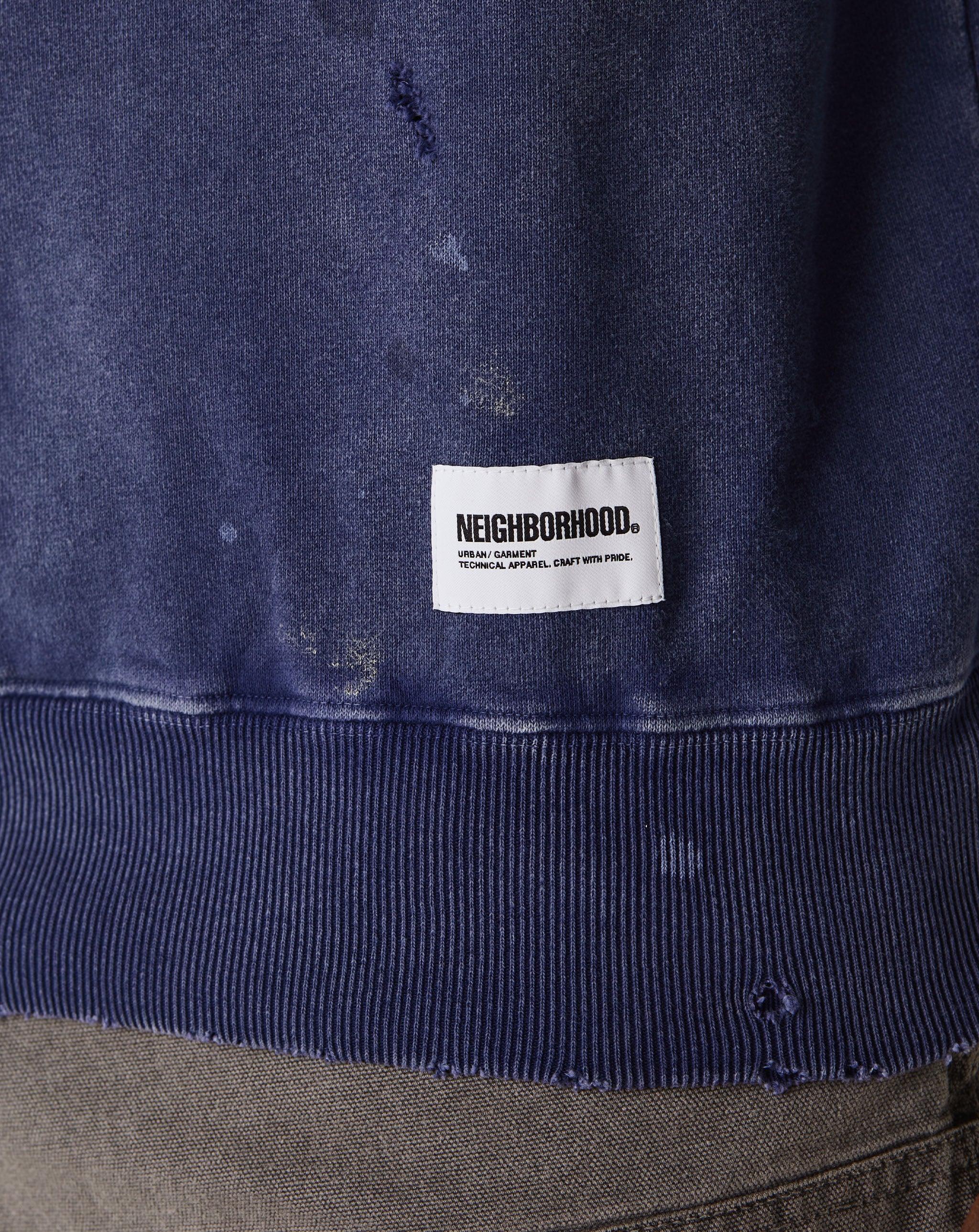Neighborhood Damage Sweatshirt Ls in Blue for Men | Lyst