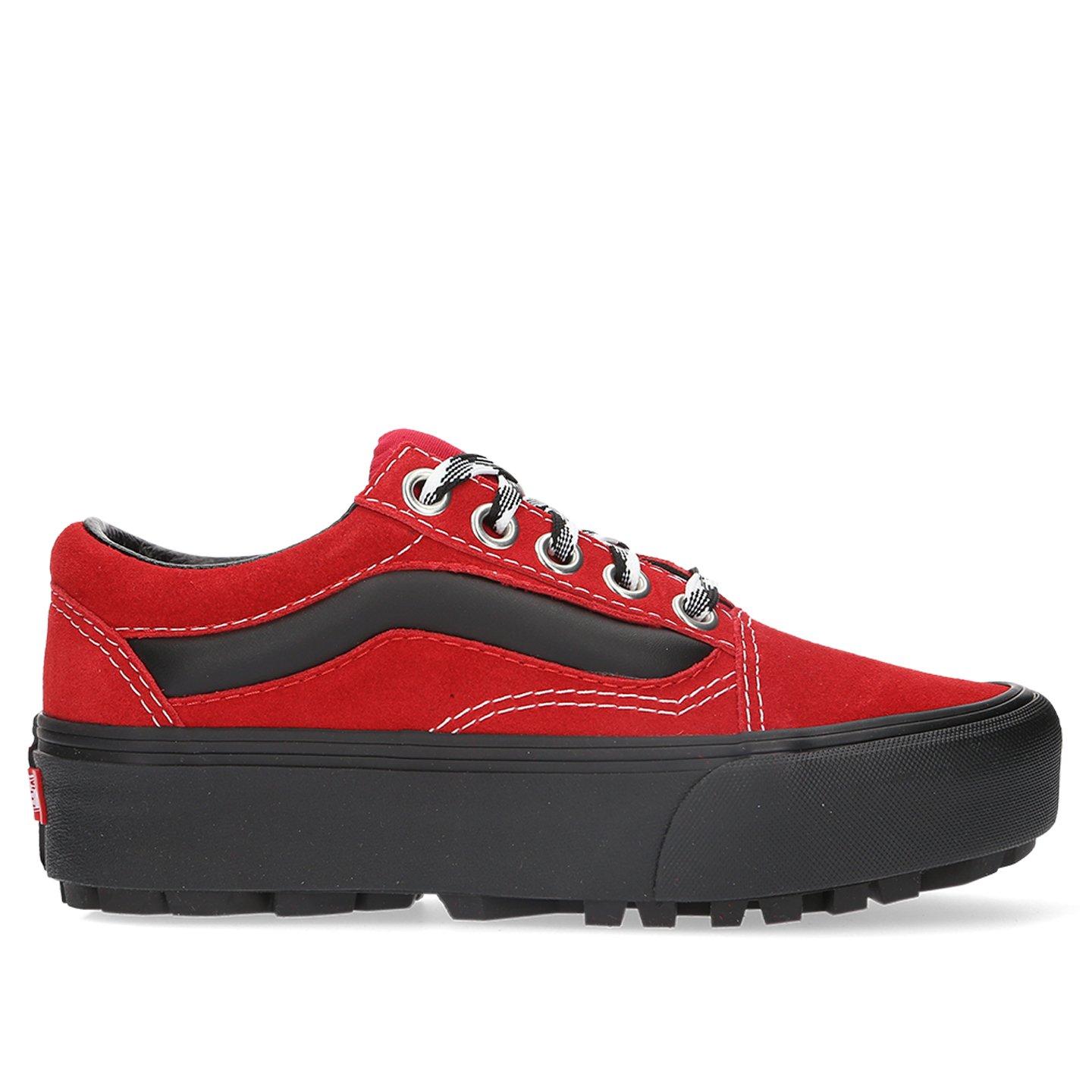 consensus Pakket Onzorgvuldigheid Vans Women's 90s Retro Old Skool Lug Platform in Red for Men | Lyst