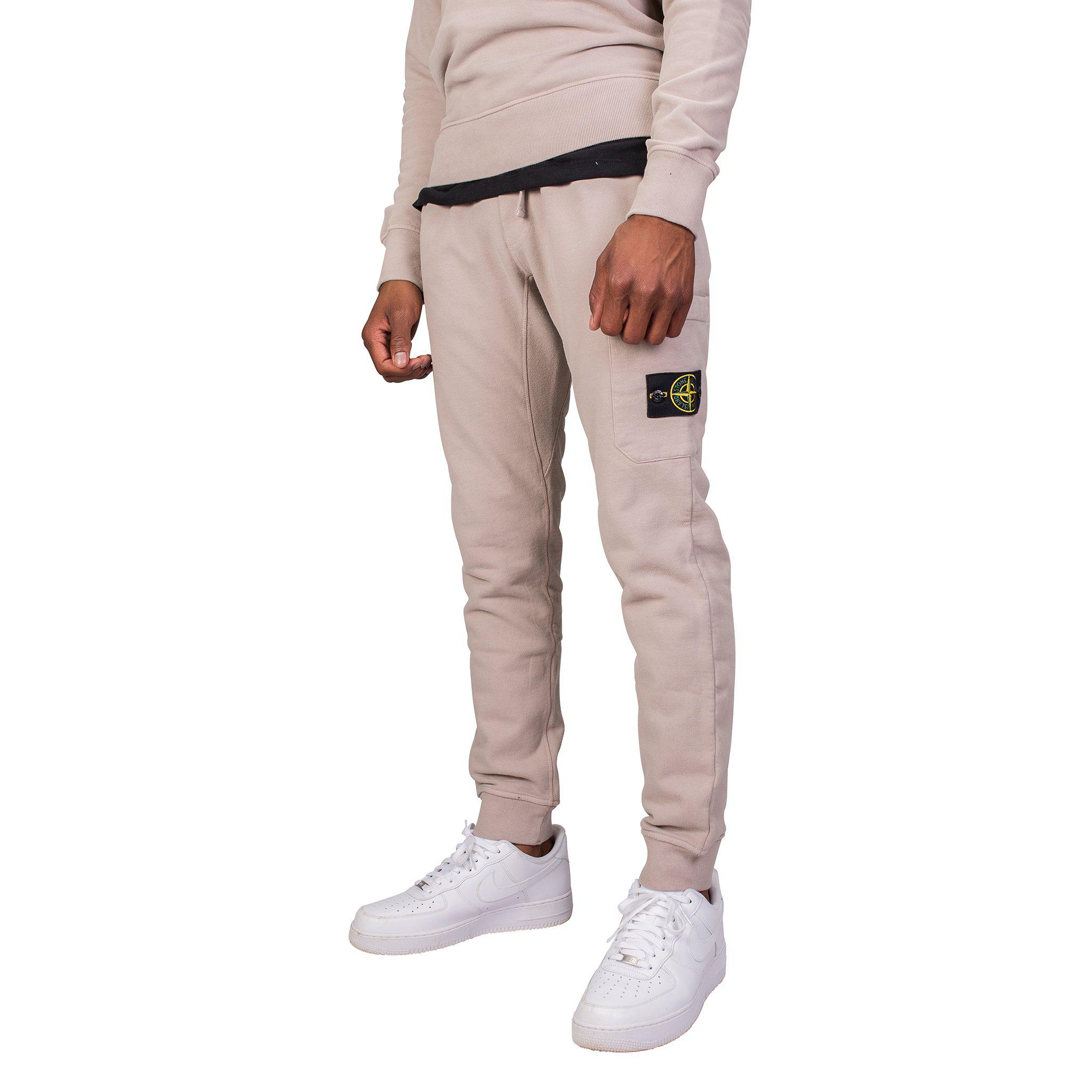 Stone Island Cotton Cargo Sweatpants in Gray for Men - Lyst