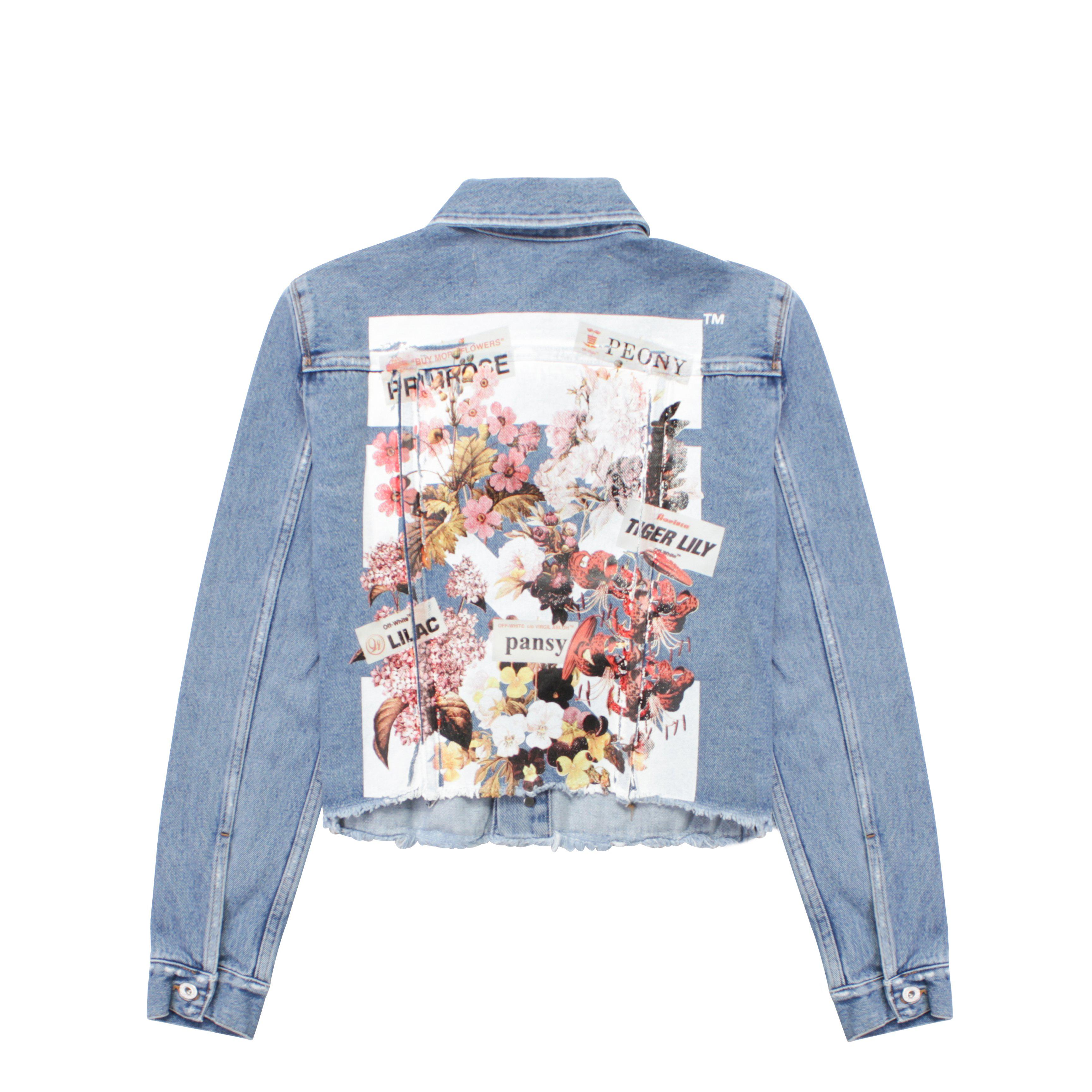 off white cropped denim jacket
