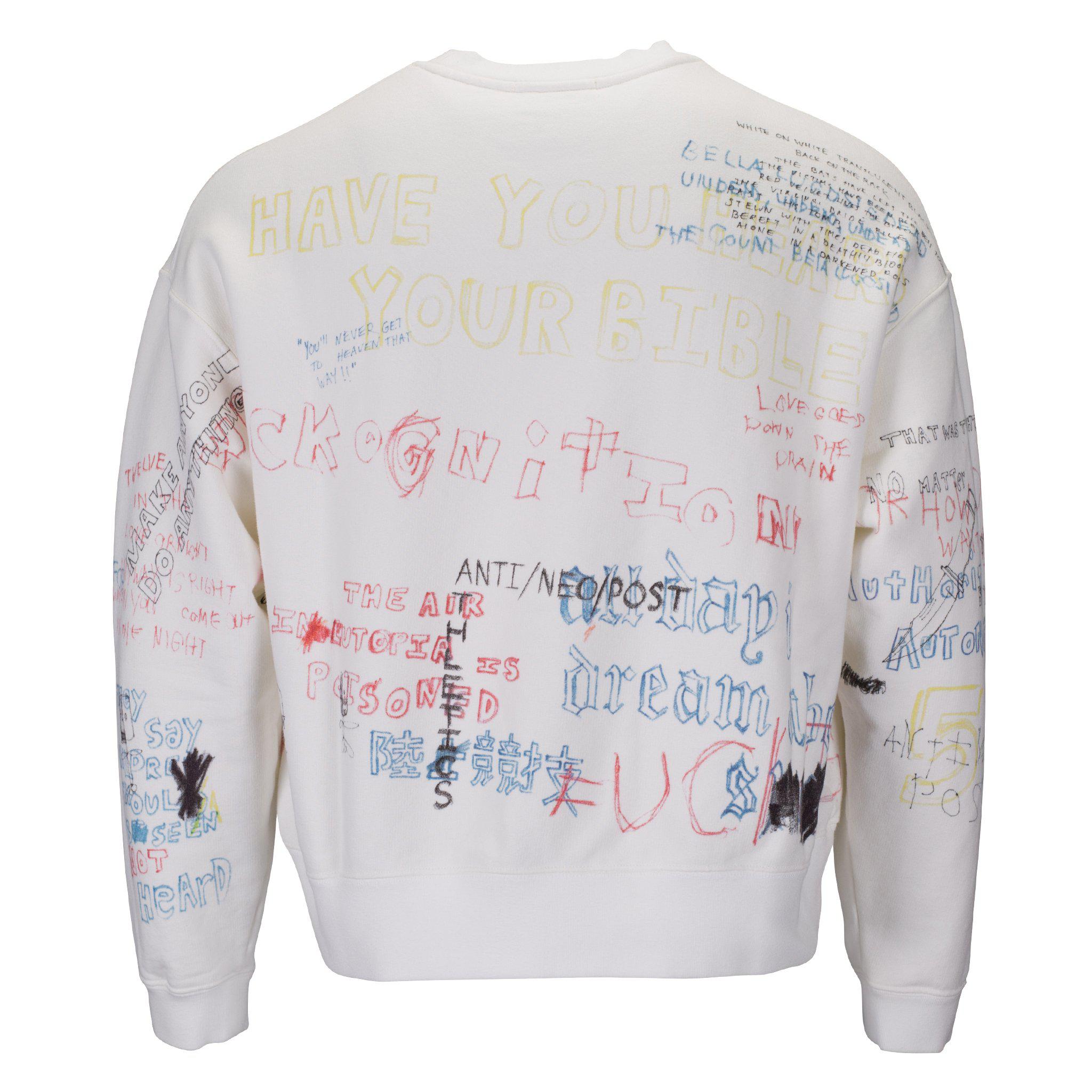 yeezy scribble sweater
