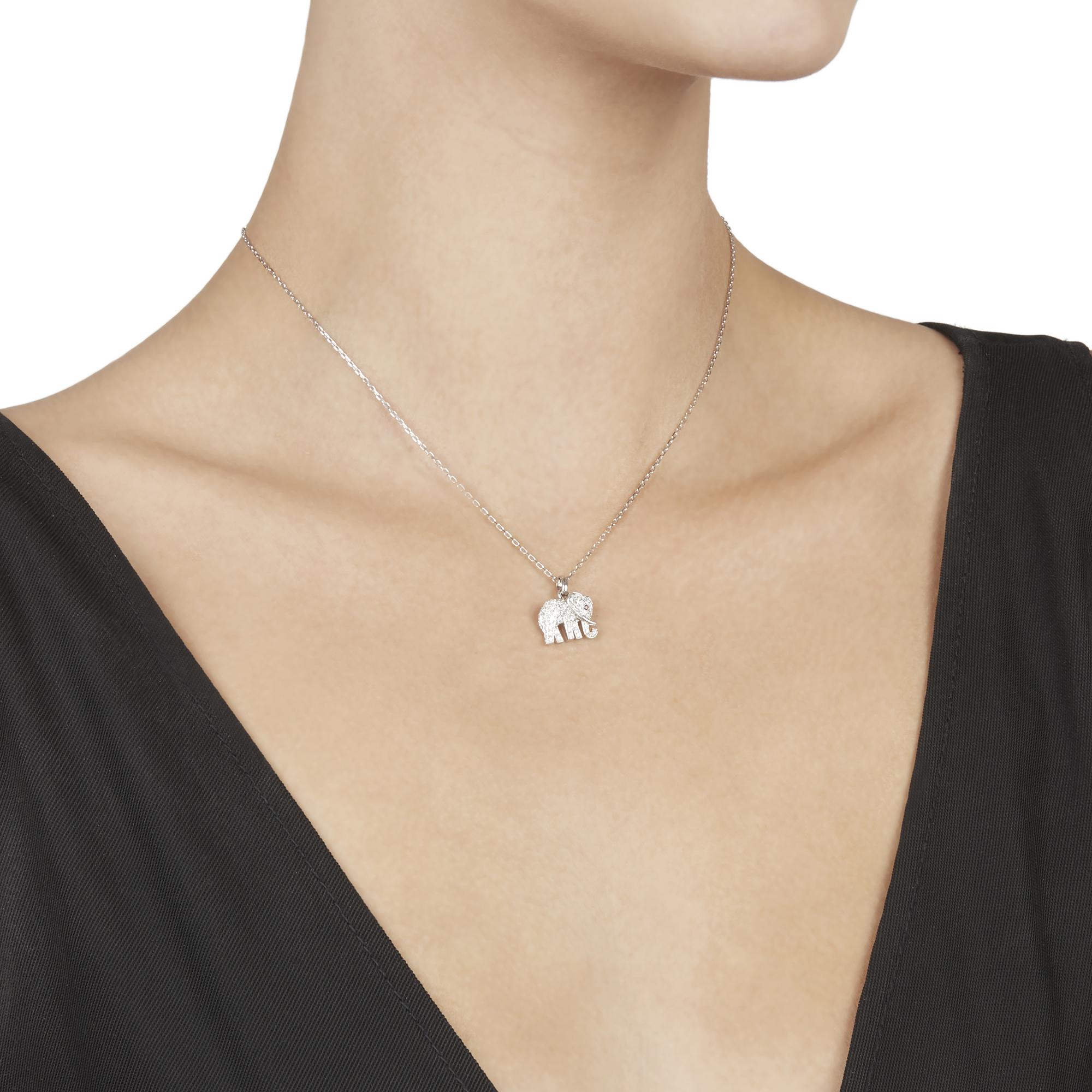 cartier elephant diamond necklace