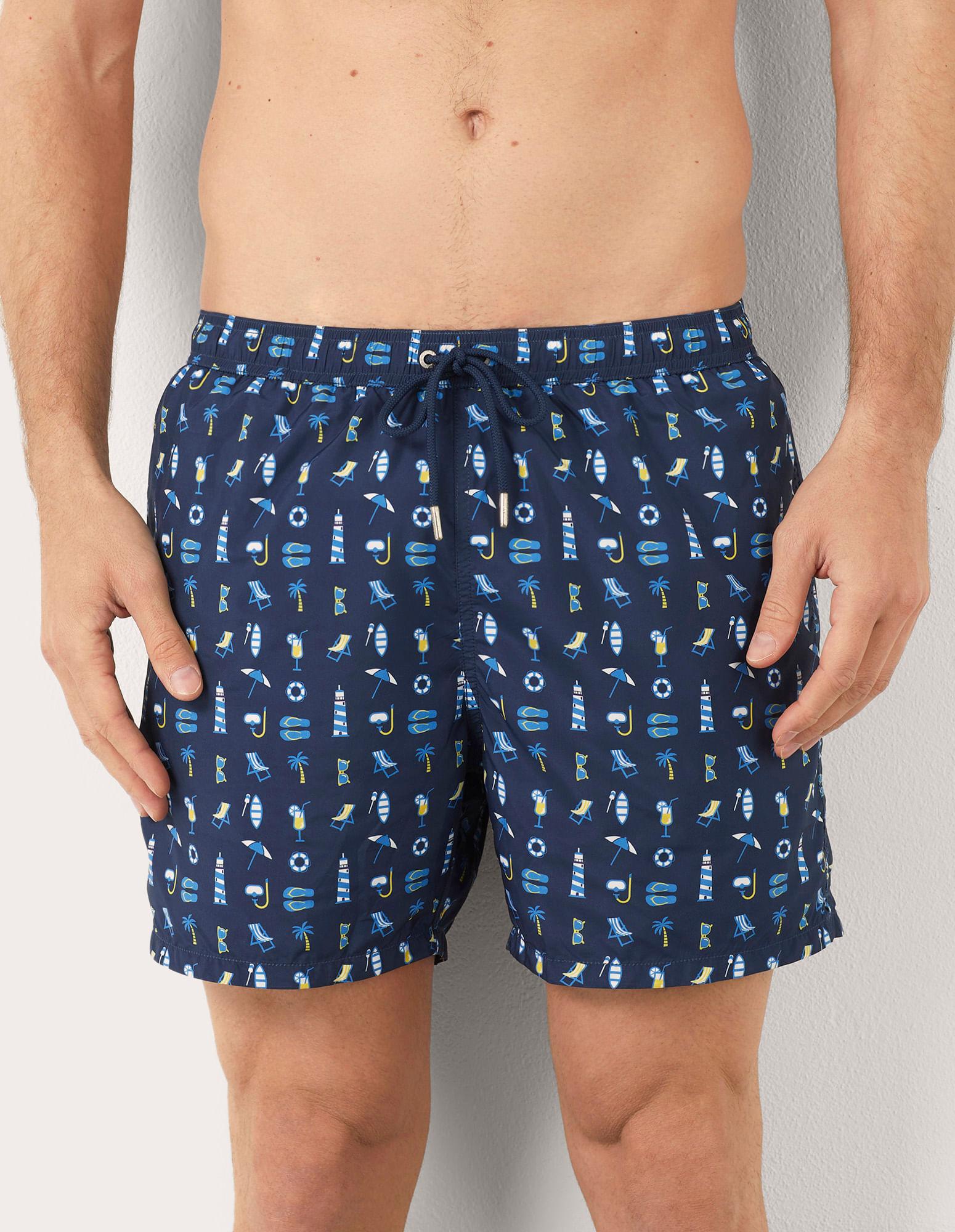 Yamamay Swimwear Yamamay Uomo Boxer Men's Swim Boxer With Frogs