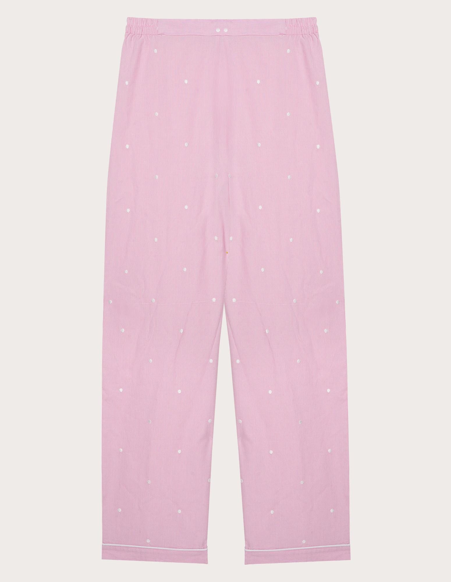 Pigiama lungo in cotone fiori rosa | Pellegrini Pigiami