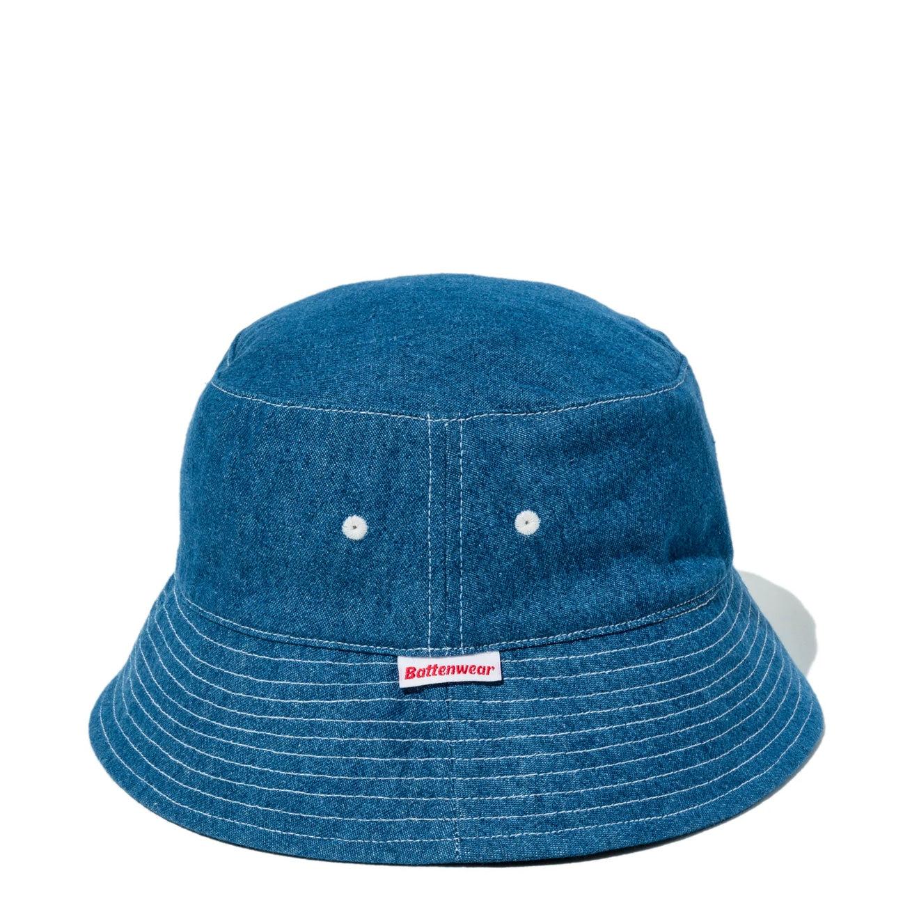 Battenwear Cotton Bucket Hat in Denim 