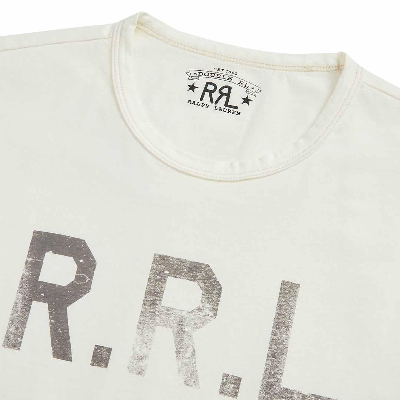 RRL Logo Jersey T-shirt in White for Men | Lyst