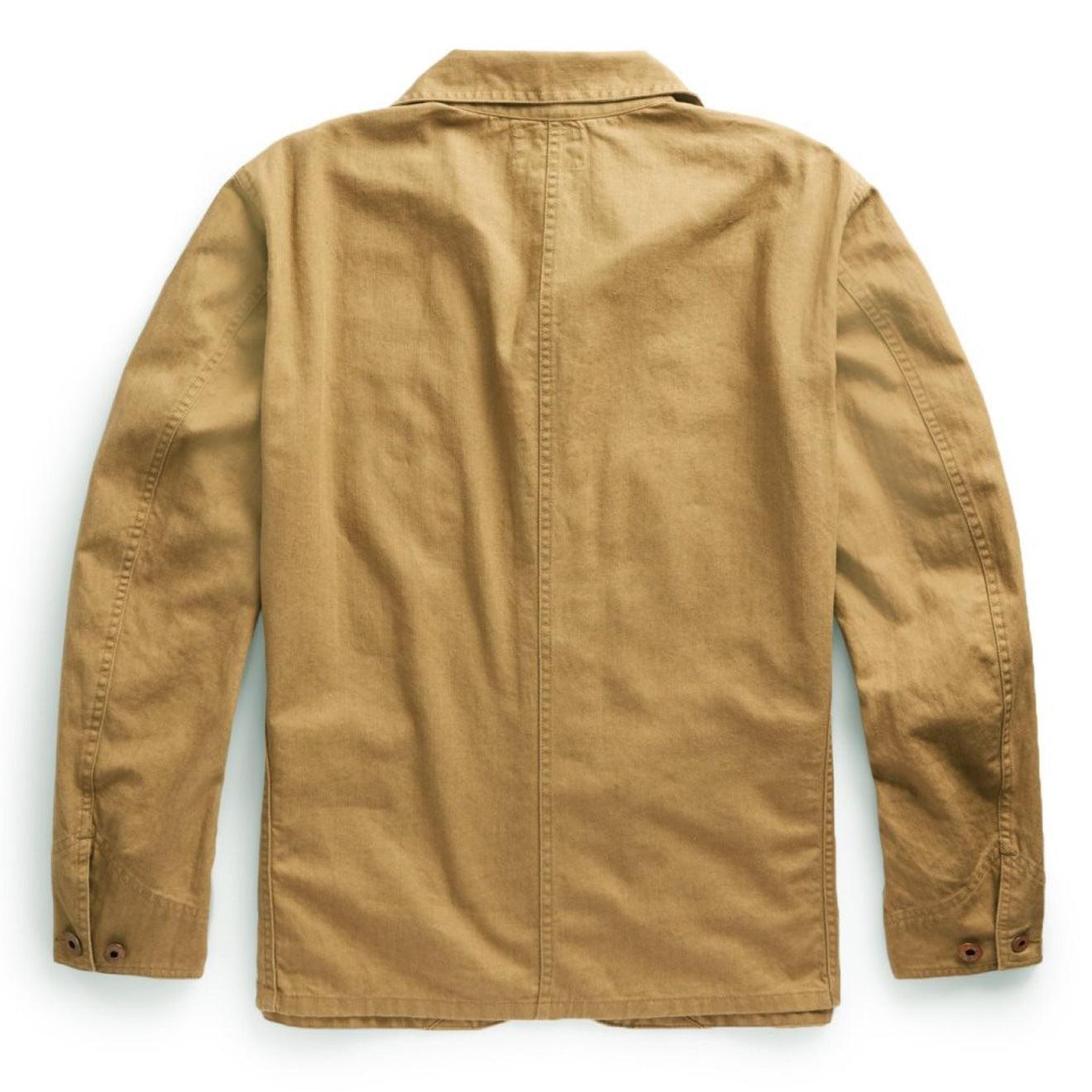 RRL Linen-cotton Herringbone Chore Jacket in Green for Men | Lyst