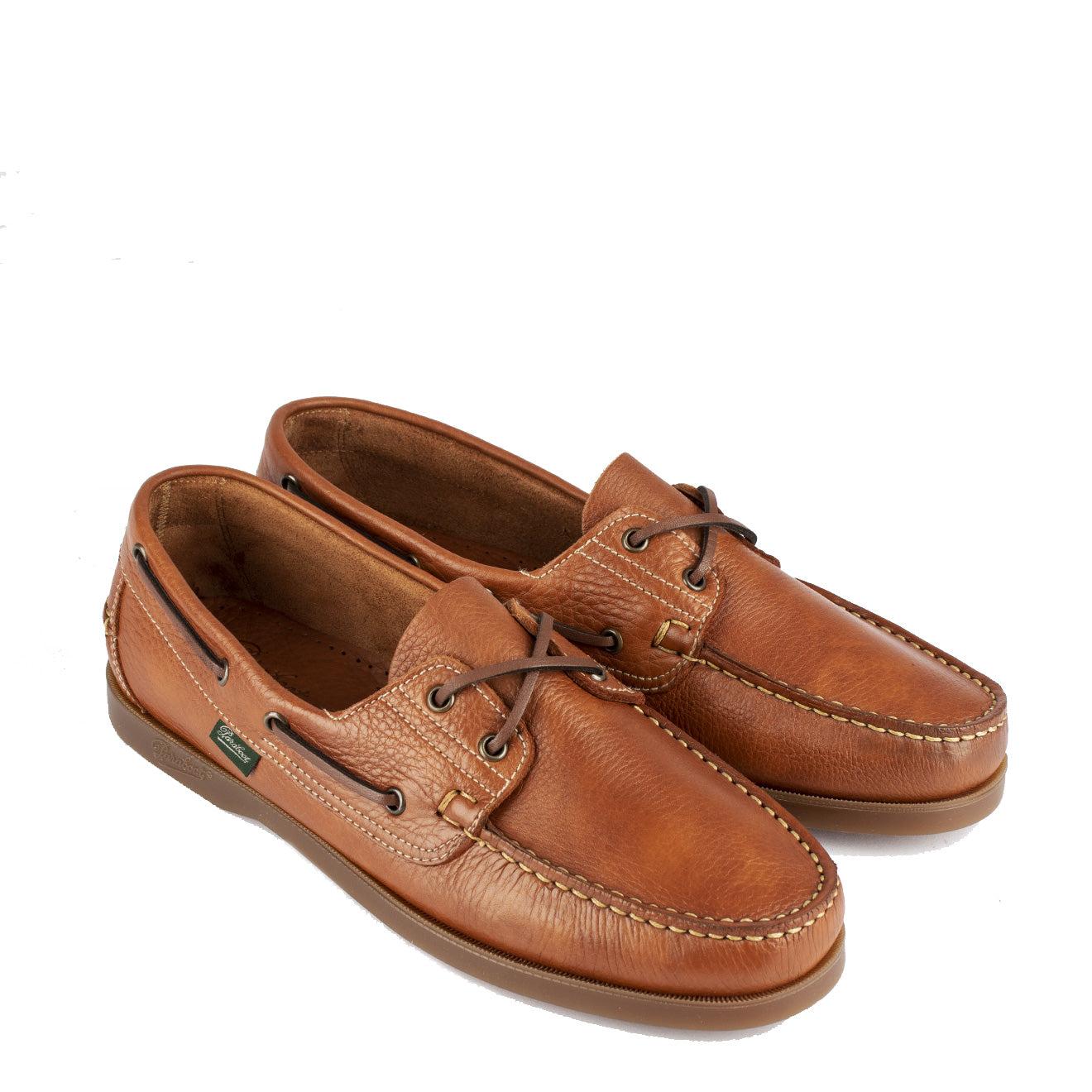 Paraboot Barth Tan Grained Leather in Brown for Men | Lyst