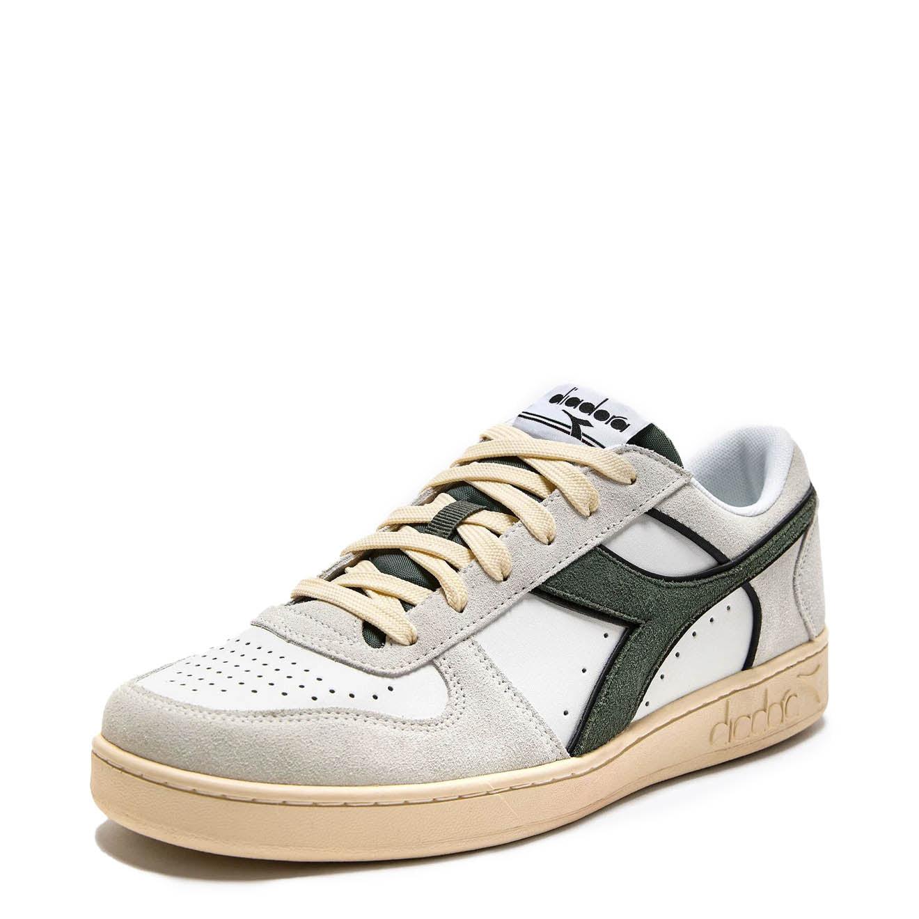 Diadora Magic Basket Low Suede Leather in White for Men | Lyst