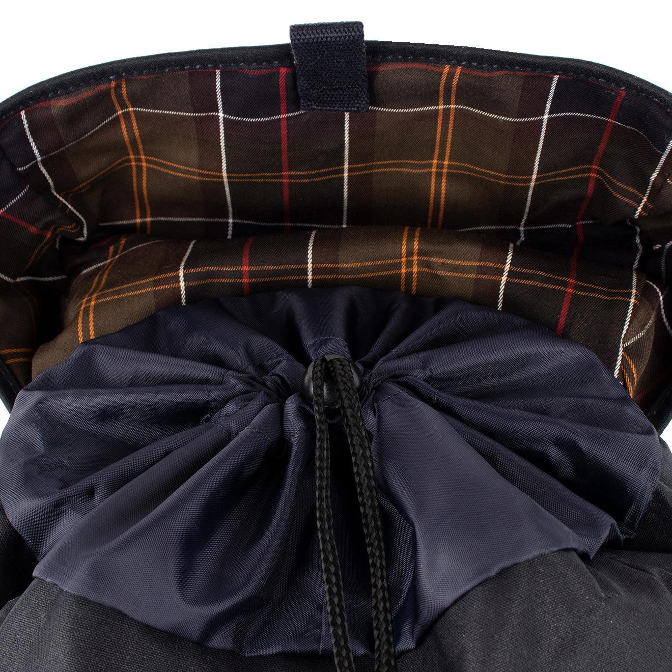 barbour waxed backpack