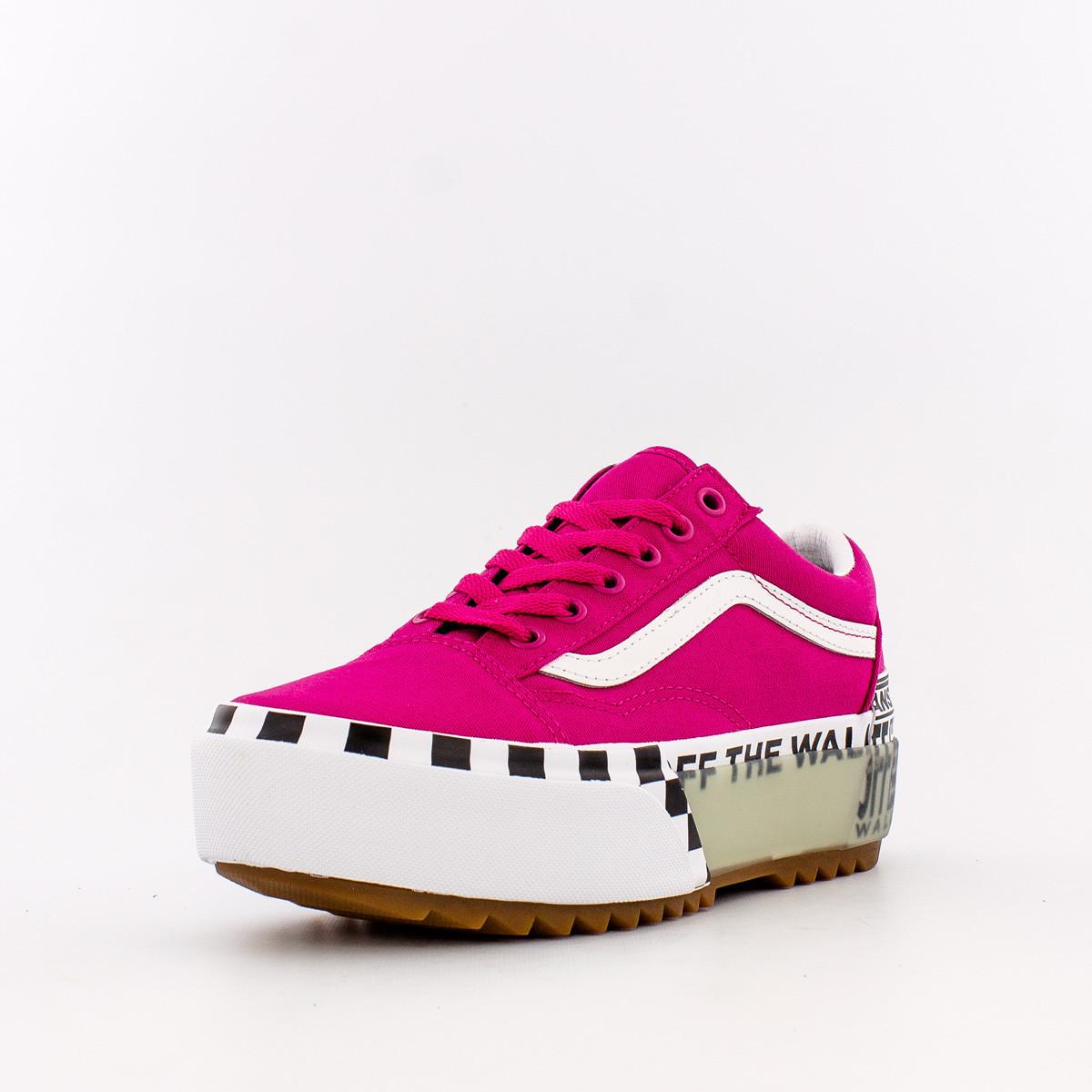 logo stacked old skool vans