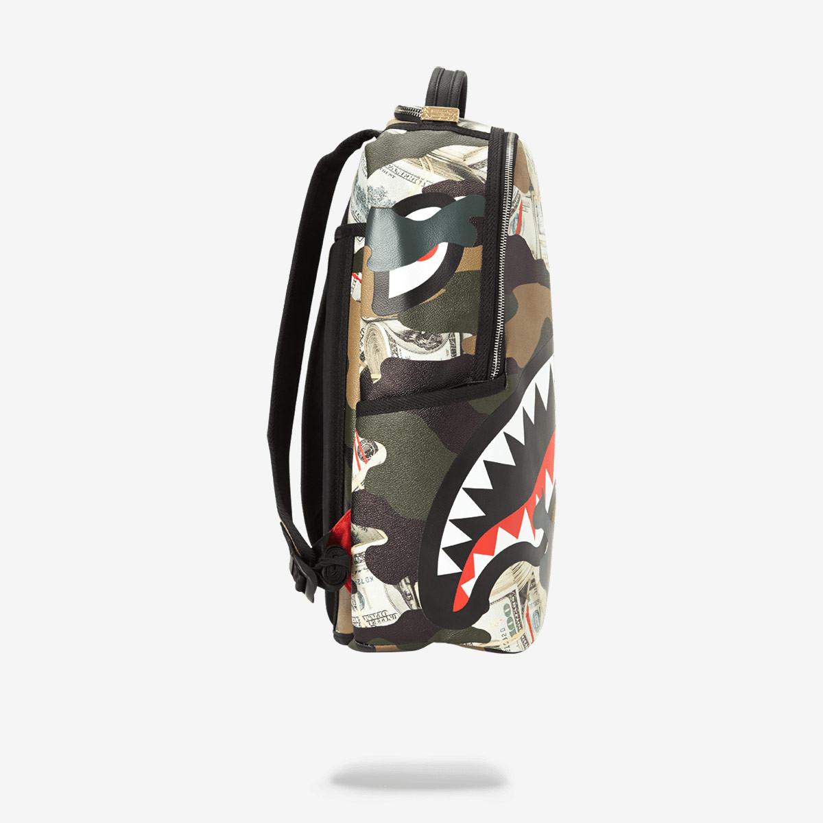 Sprayground Leather Camo Money Shark Backpack for Men - Lyst