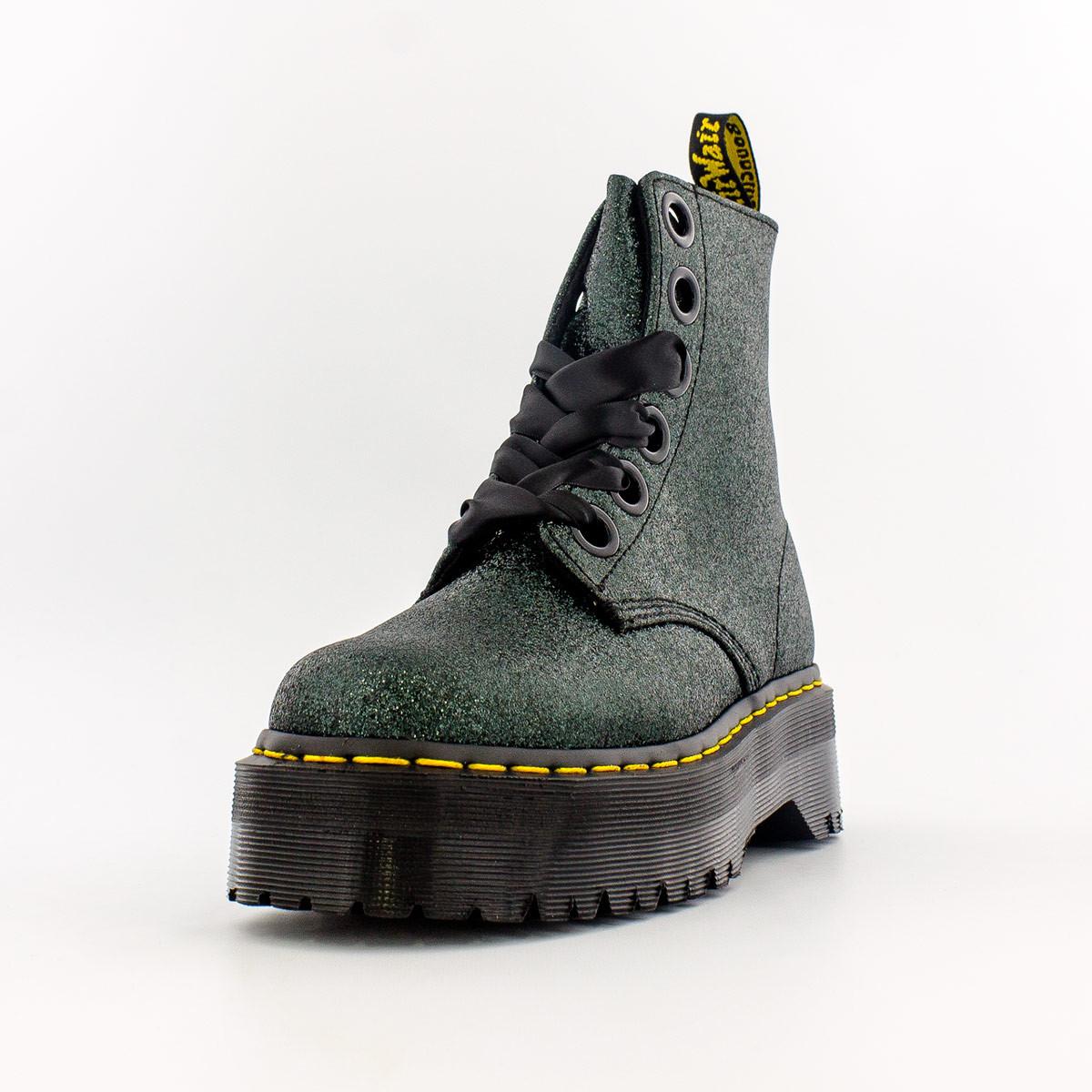 dr martens molly glitter green