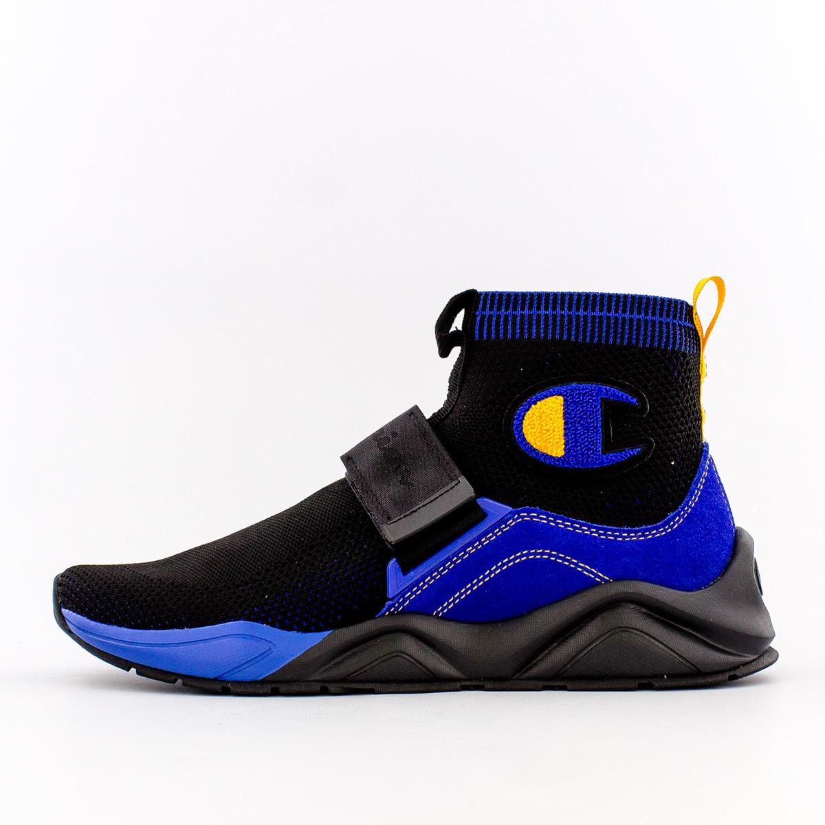 champion shoes black and blue