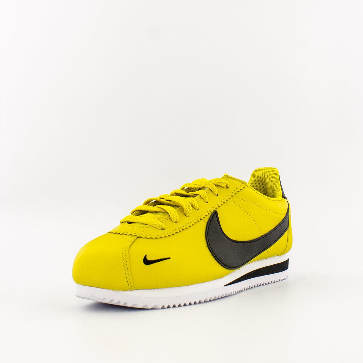 nike cortez premium yellow