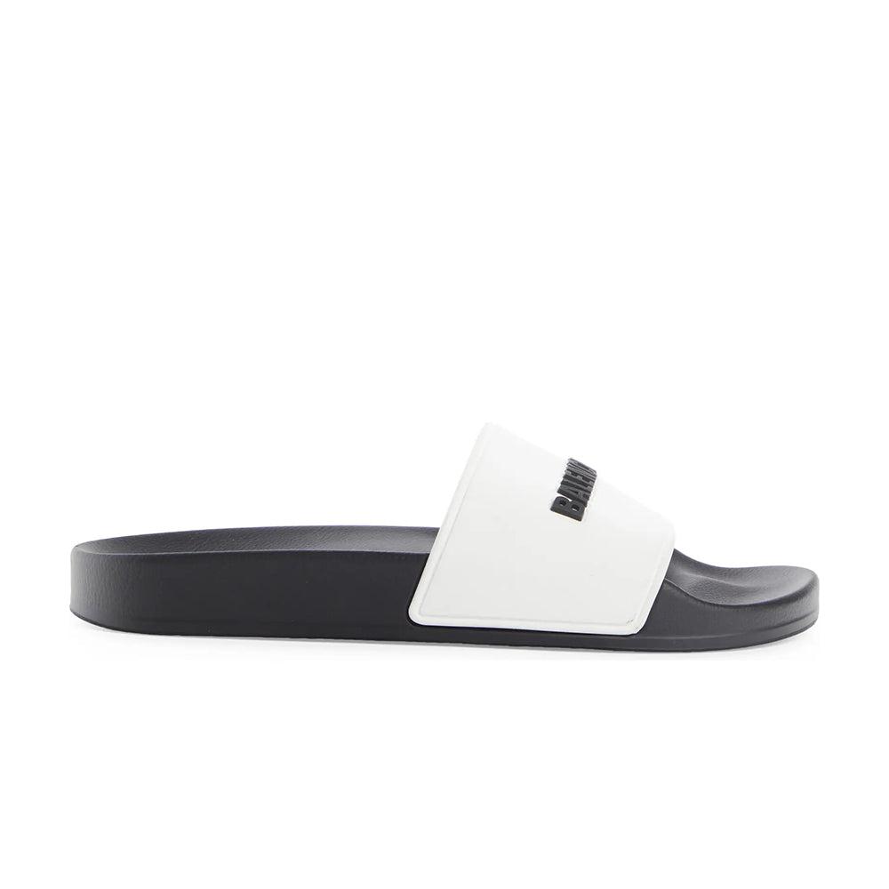 White balenciaga slides sale