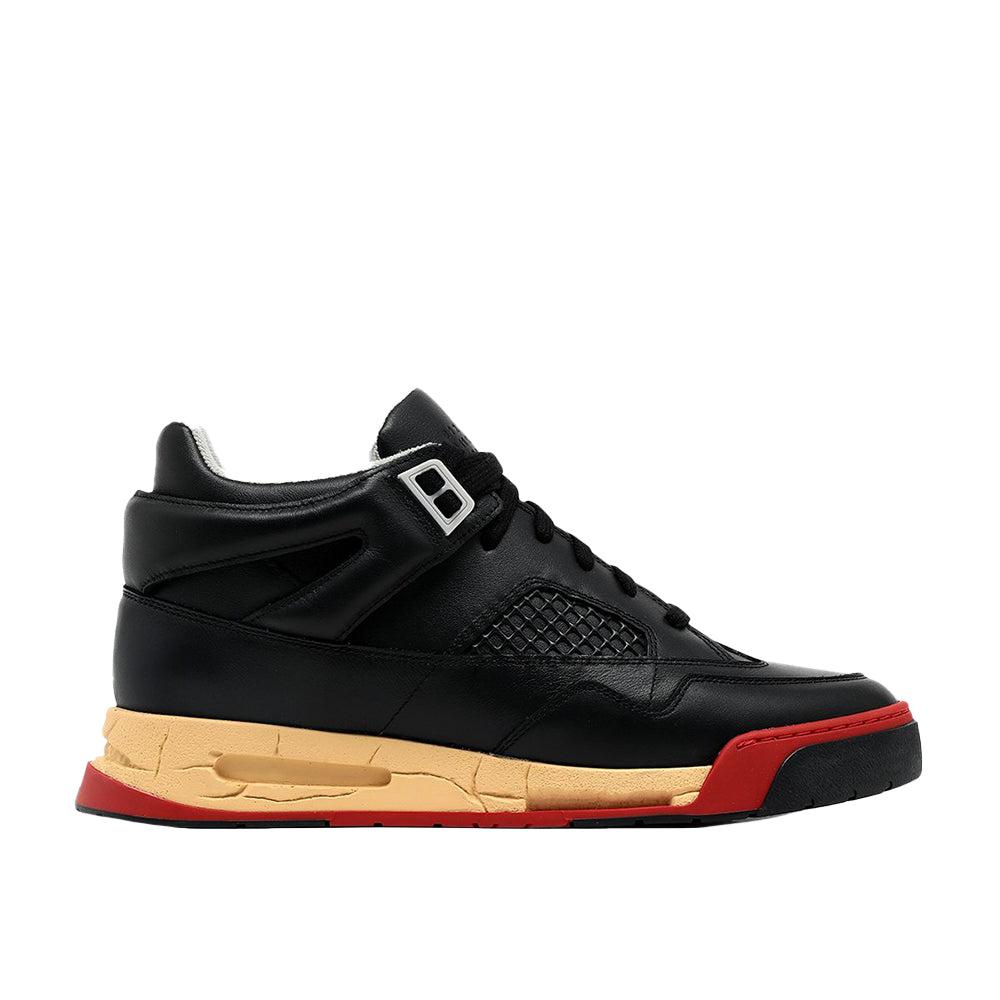 fokus Scene Bore Maison Margiela Deadstock Basket Low Top Leather Sneaker Black Red for Men  | Lyst