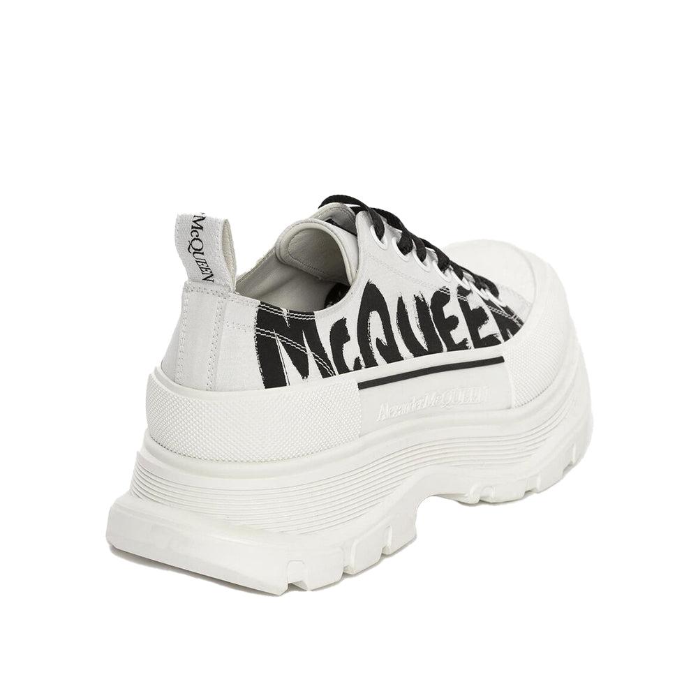 Alexander McQueen Tread Slick Lace-up Sneaker In Optic White for Men | Lyst