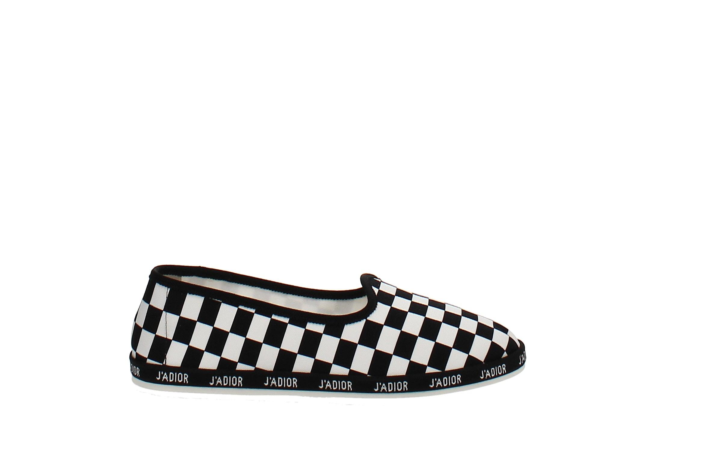 black flat slip ons
