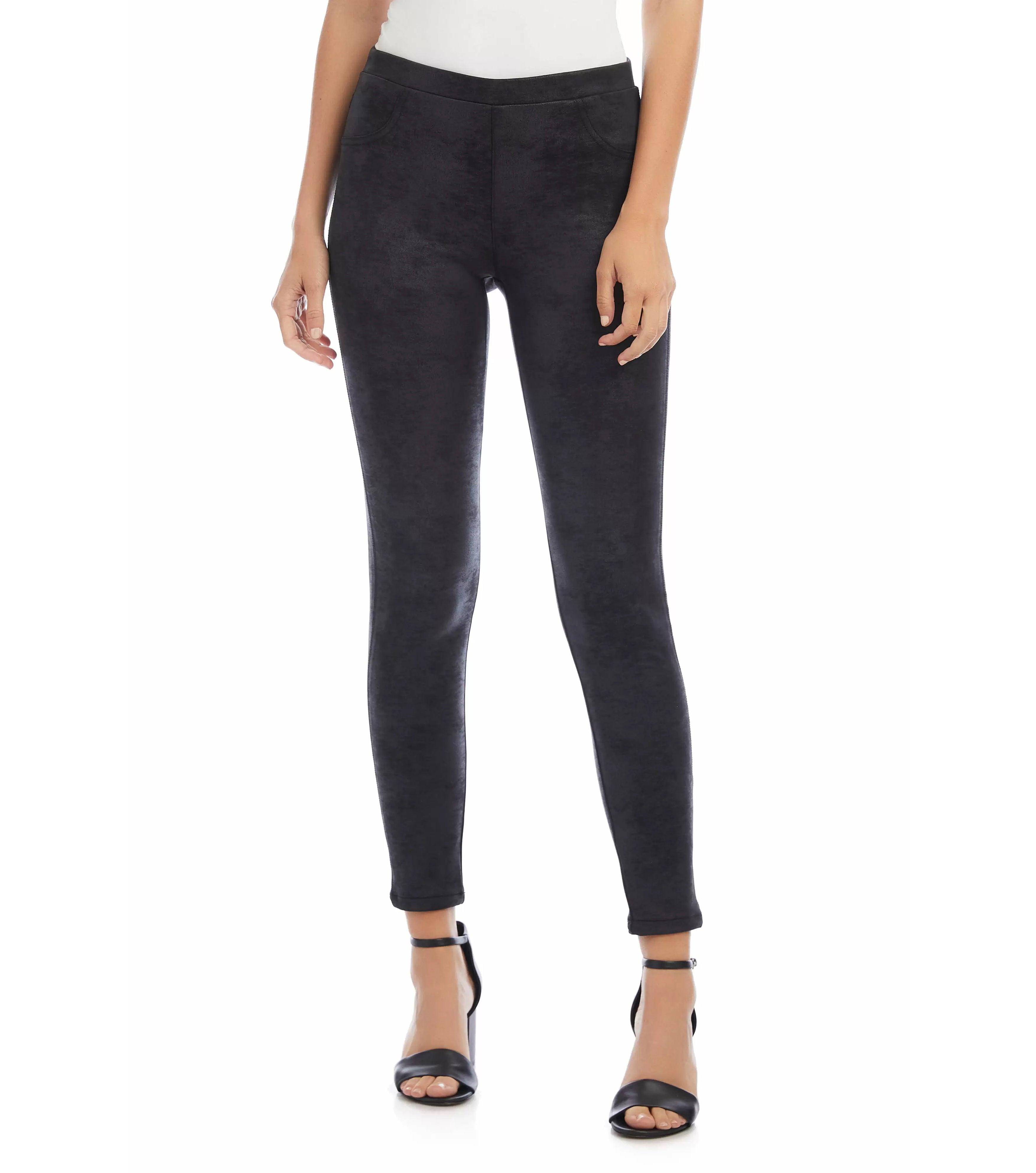 Karen Kane Faux Suede Stretch Pants in 