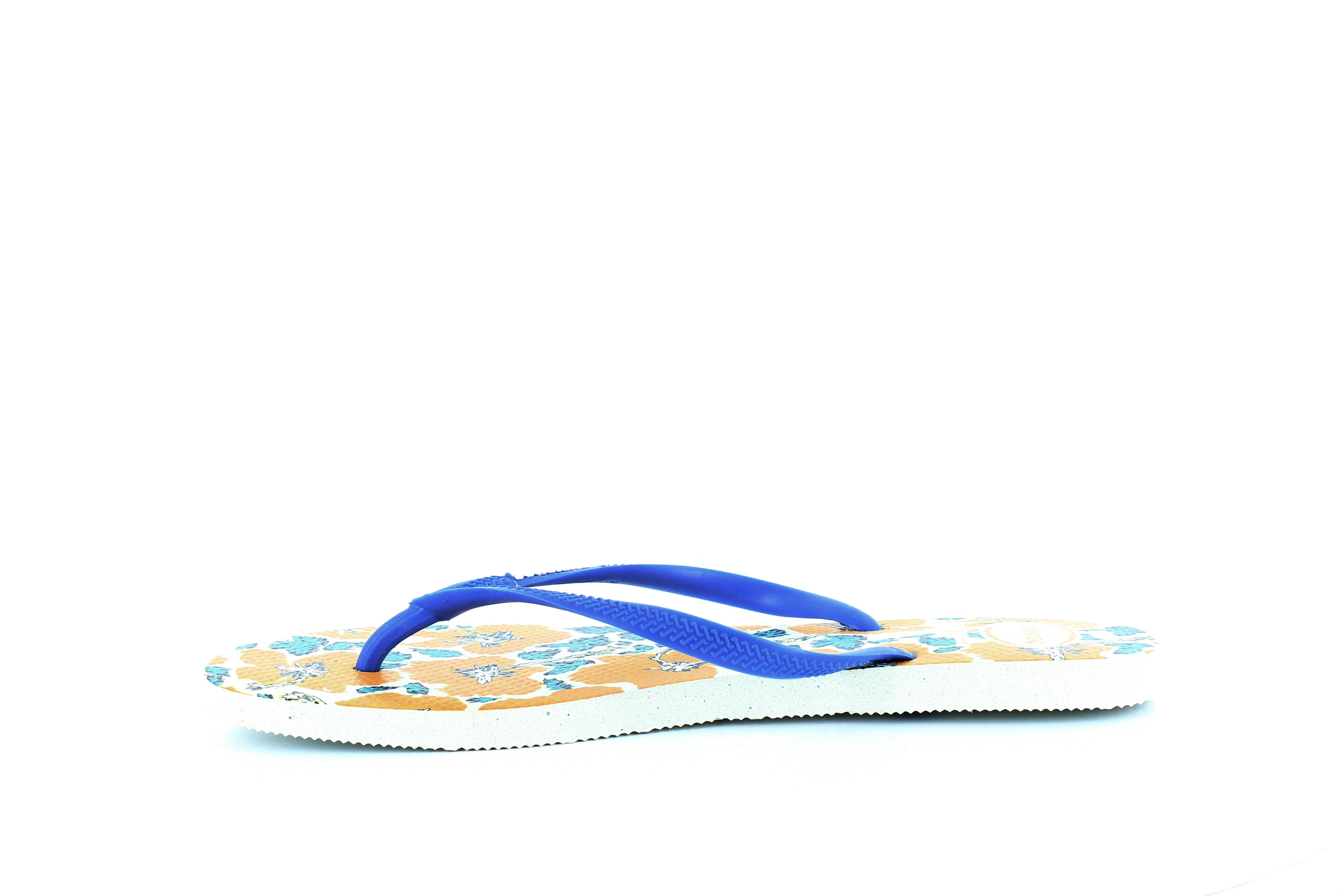 Havaianas Slim Floral Flip-flops in Blue - Lyst