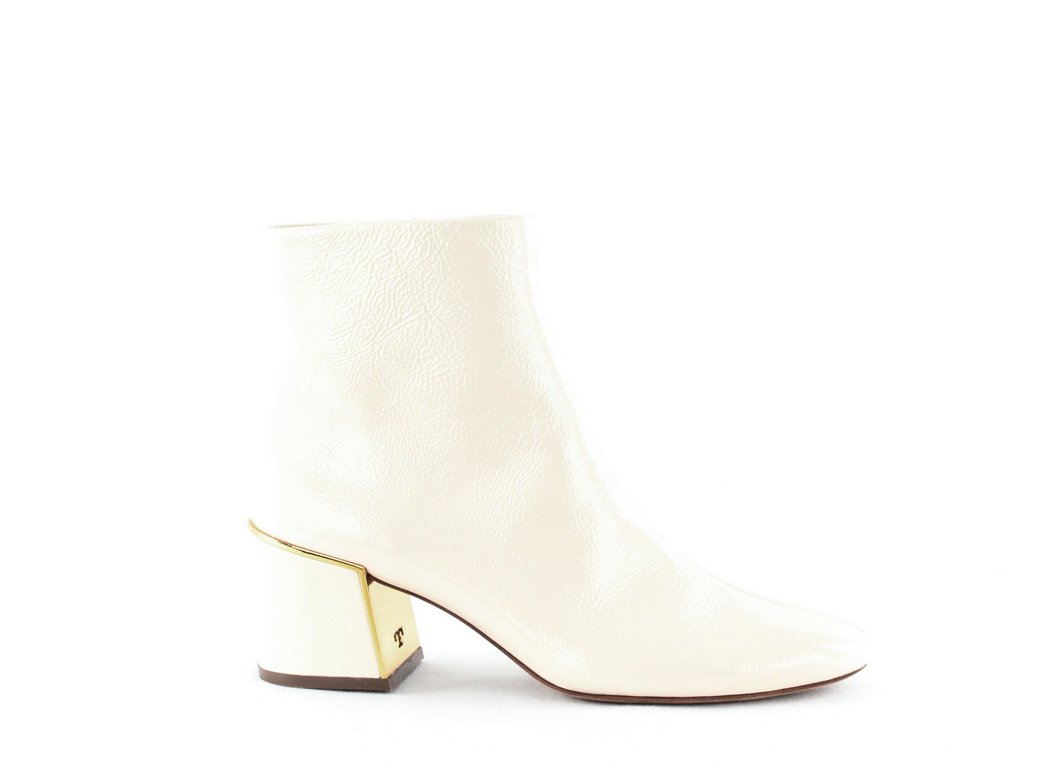 tory burch white booties