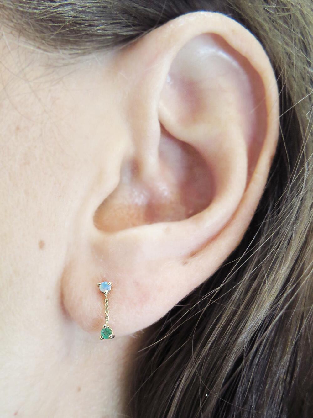 Wwake two deals step earrings