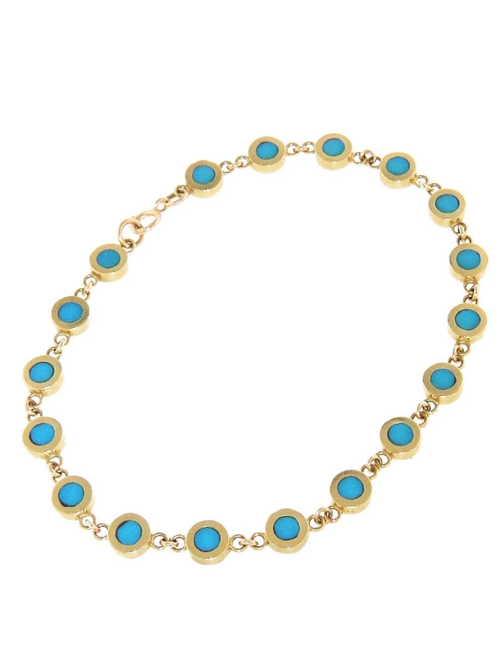 Jennifer Meyer Turquoise Mini Disc Bracelet - Lyst