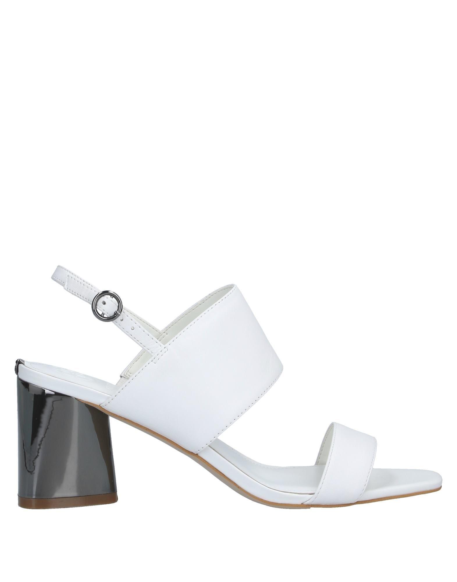 guess white flat sandals