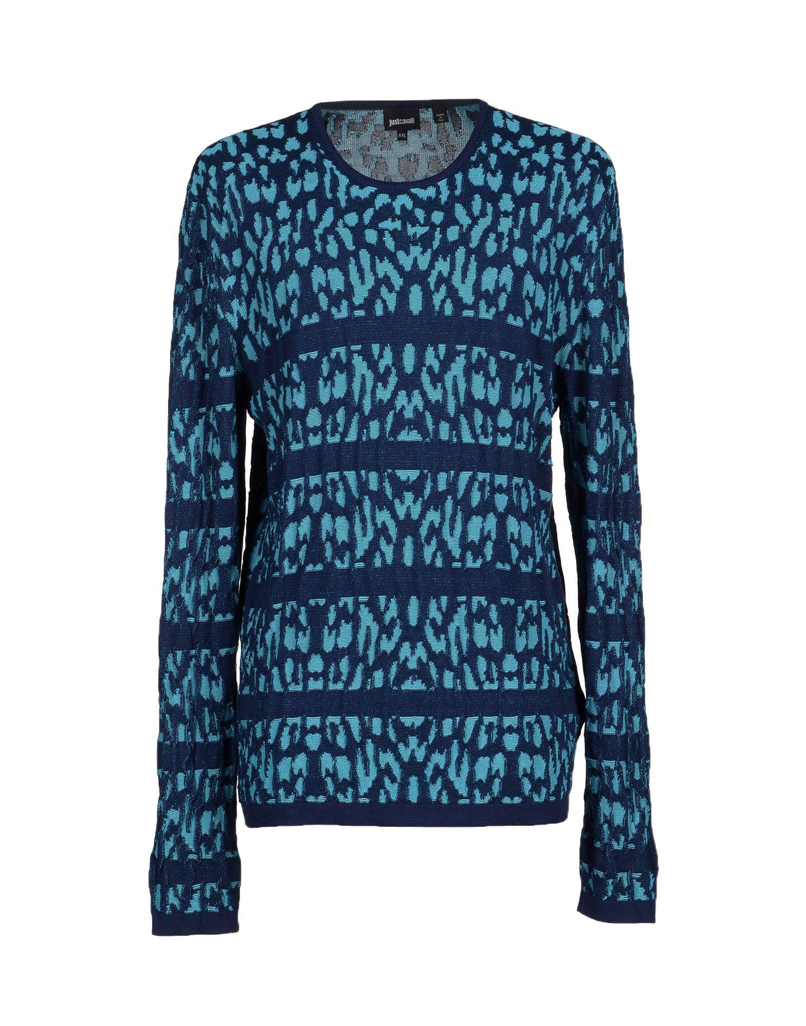 Lyst - Just Cavalli Sweater in Blue for Men