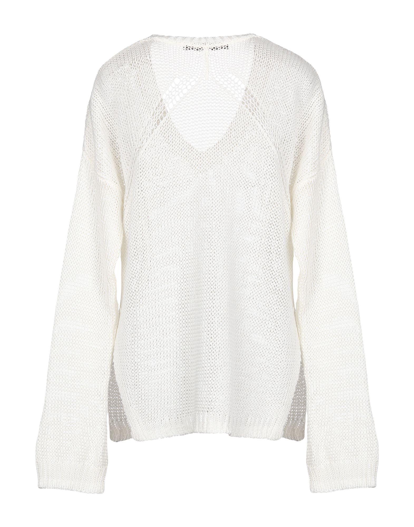 white linen sweater