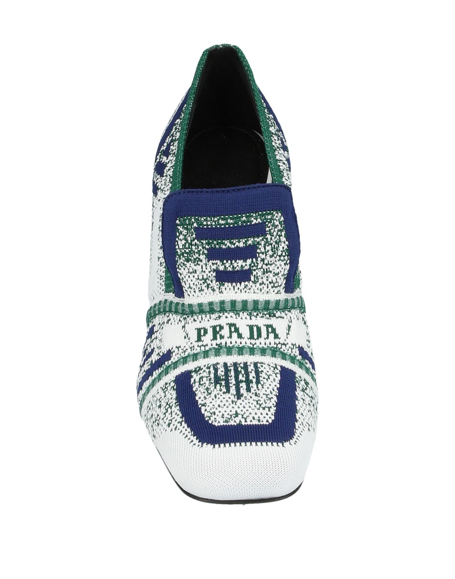 prada white loafers women