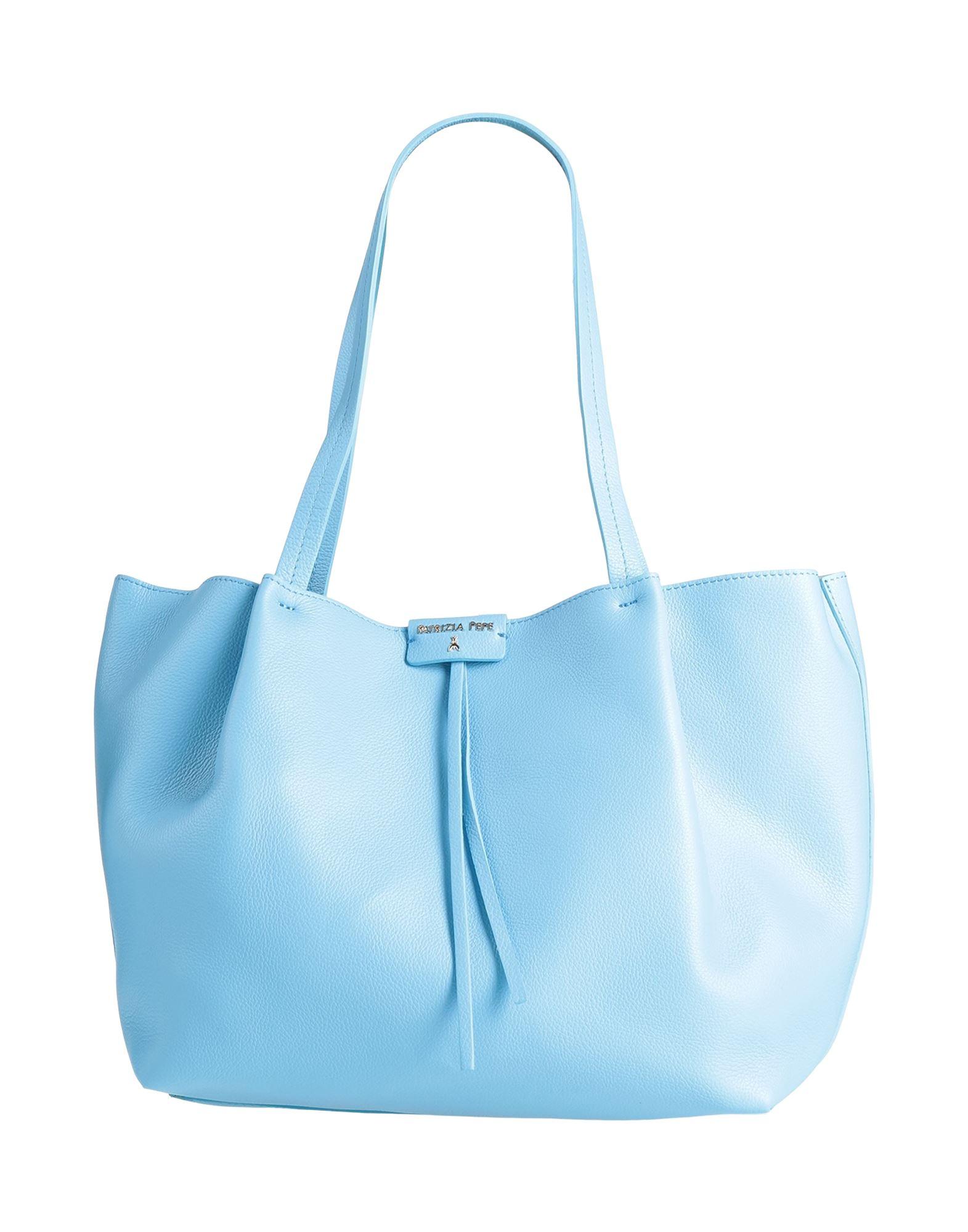 Patrizia Pepe Blue Hobo Bag Patrizia Pepe Shoulder Bag Leather In