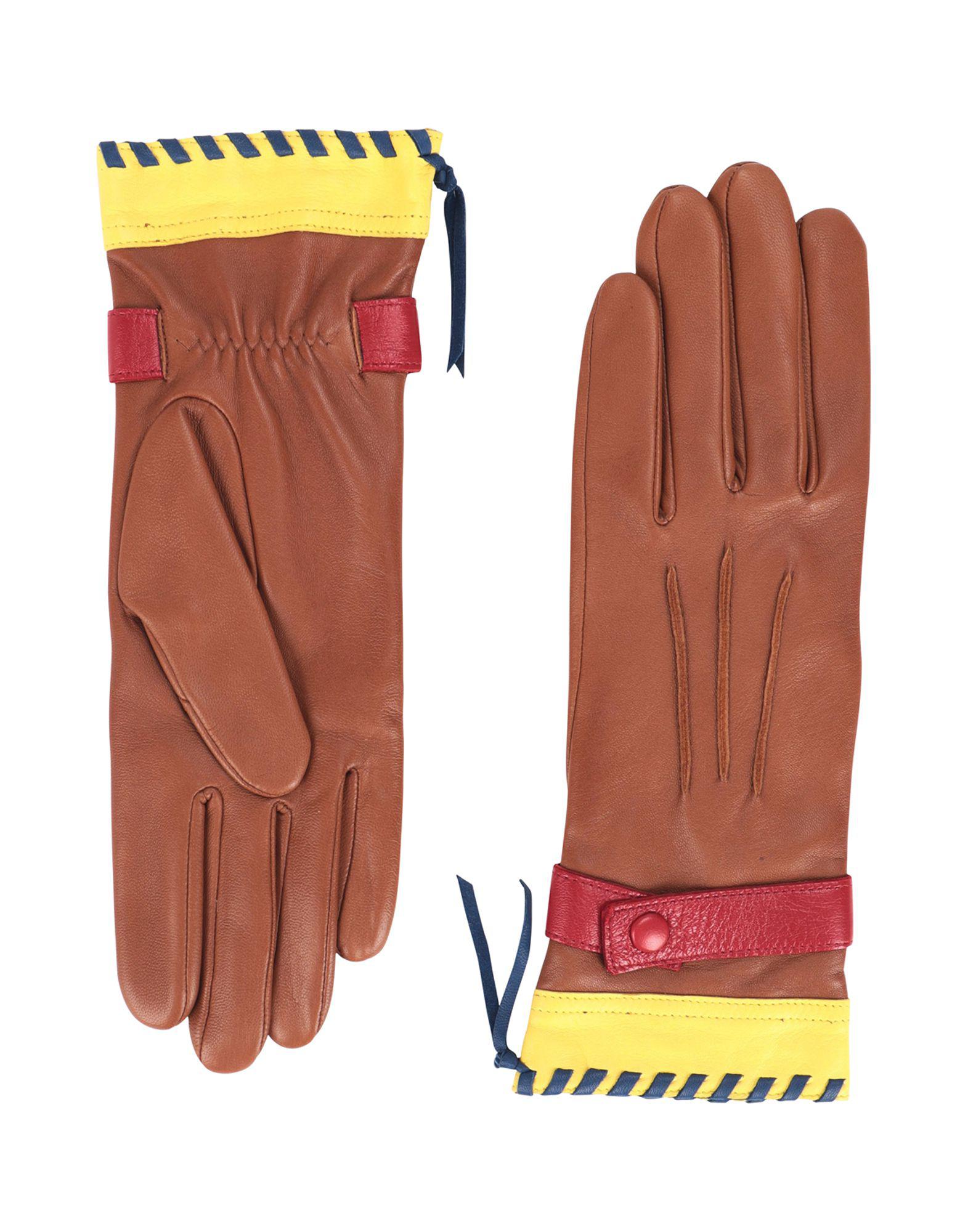 Agnelle Gloves in Brown Lyst