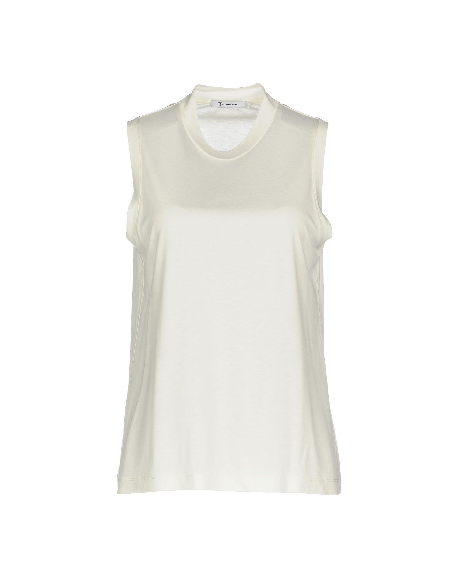 T By Alexander Wang Synthetic T-shirt in White - Lyst
