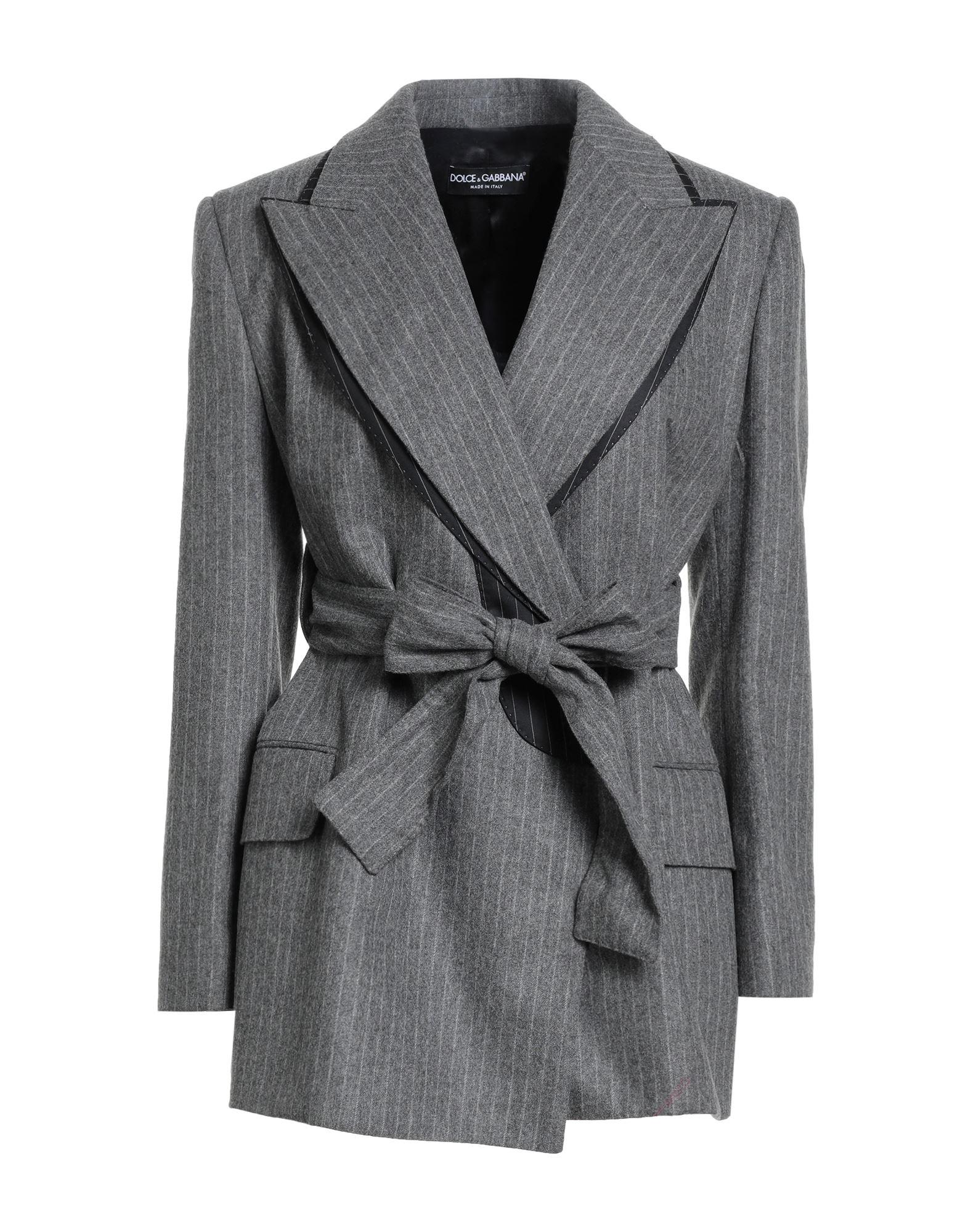 ジャケット Dolce&Gabbana Anthracite grey tweed double-breasted jacket Dolce & Gabbana Anthracite Grey Tweed Double-breasted Jacket